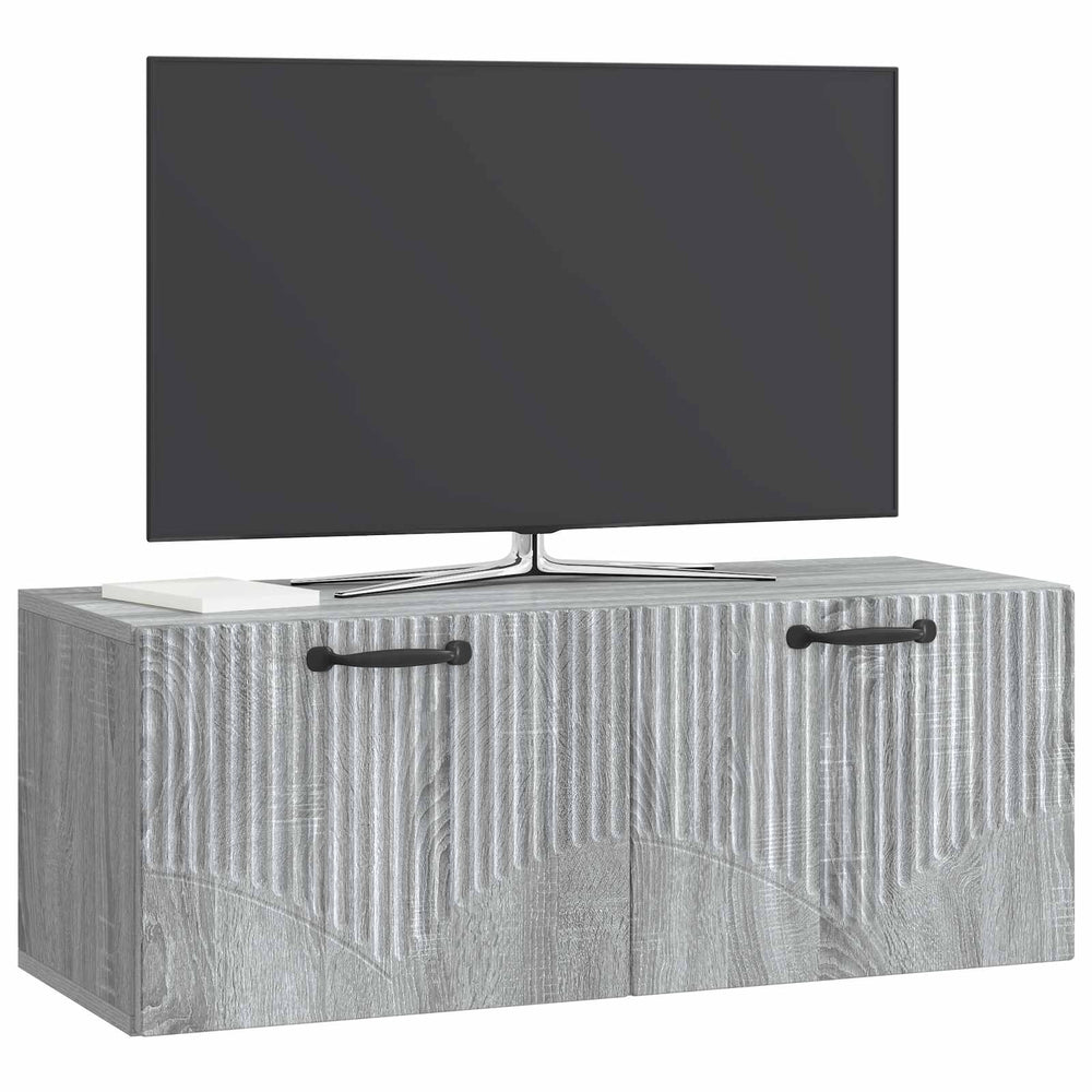 Sieninė TV spintelė Pilka sonoma ąžuolo 78,5 x 31 x 30 cm
