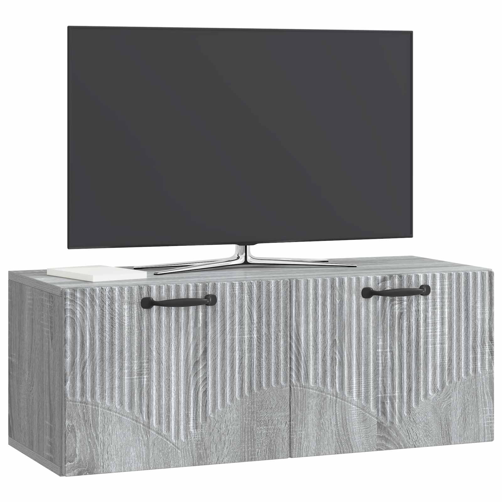 Pie sienas stiprināms TV skapītis, pelēks Sonoma ozolkoka 78,5 x 31 x 30 cm