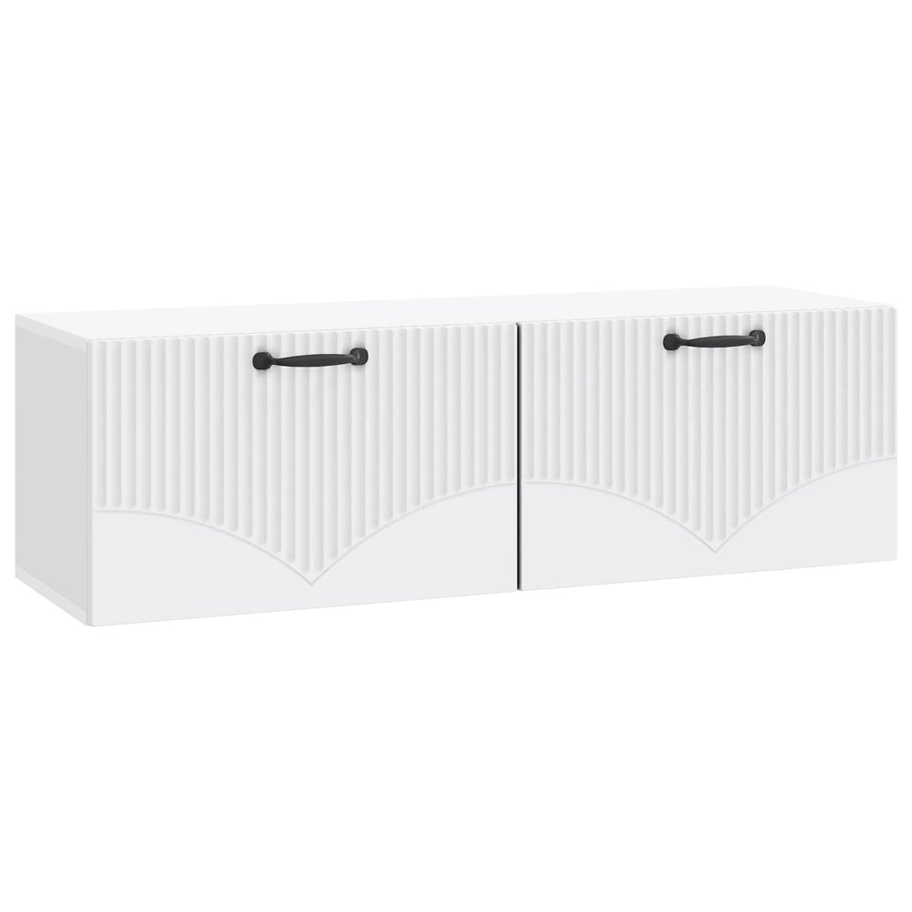Sieninė TV spintelė Balta 98 x 31 x 30 cm Apdirbta mediena