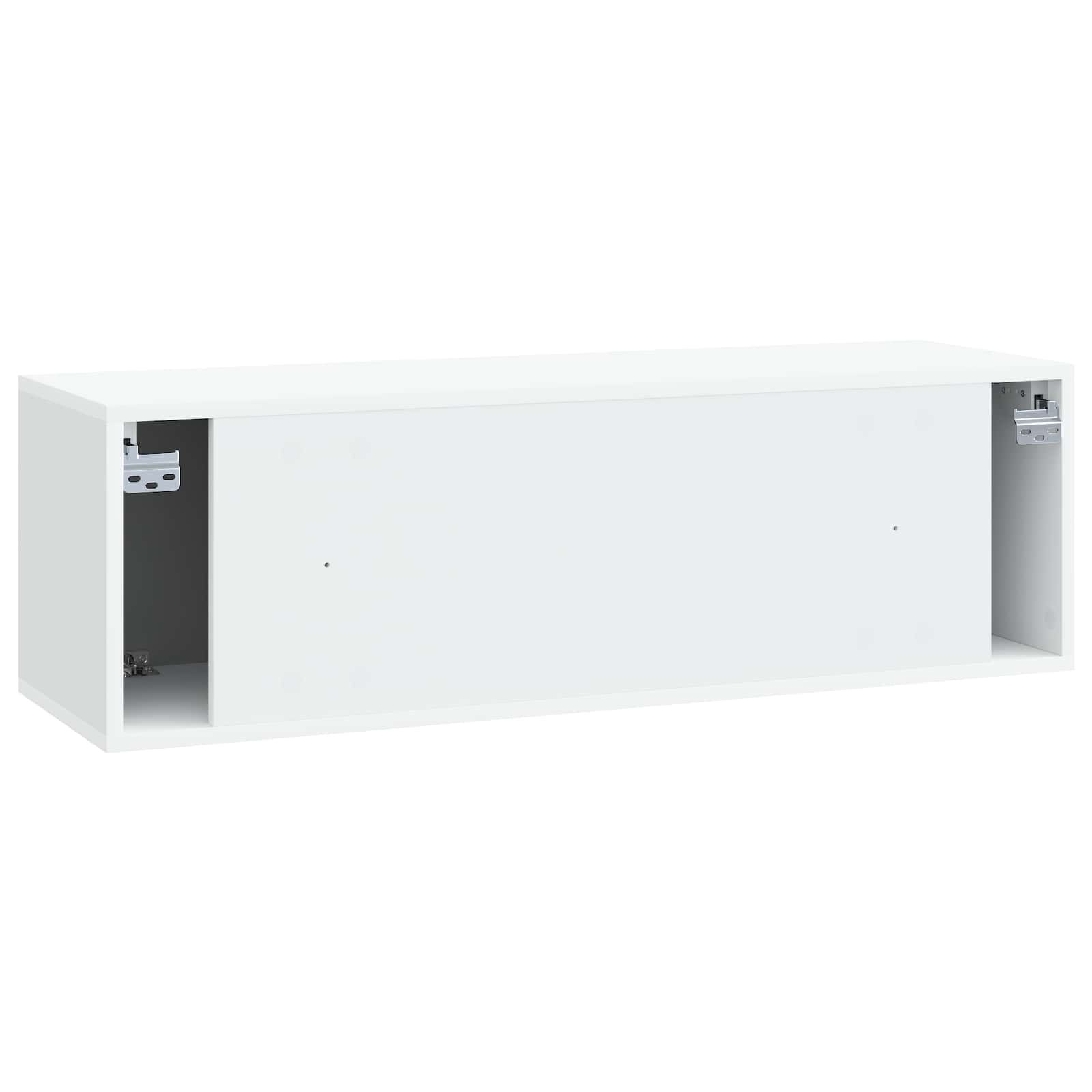 Sieninė TV spintelė Balta 98 x 31 x 30 cm Apdirbta mediena