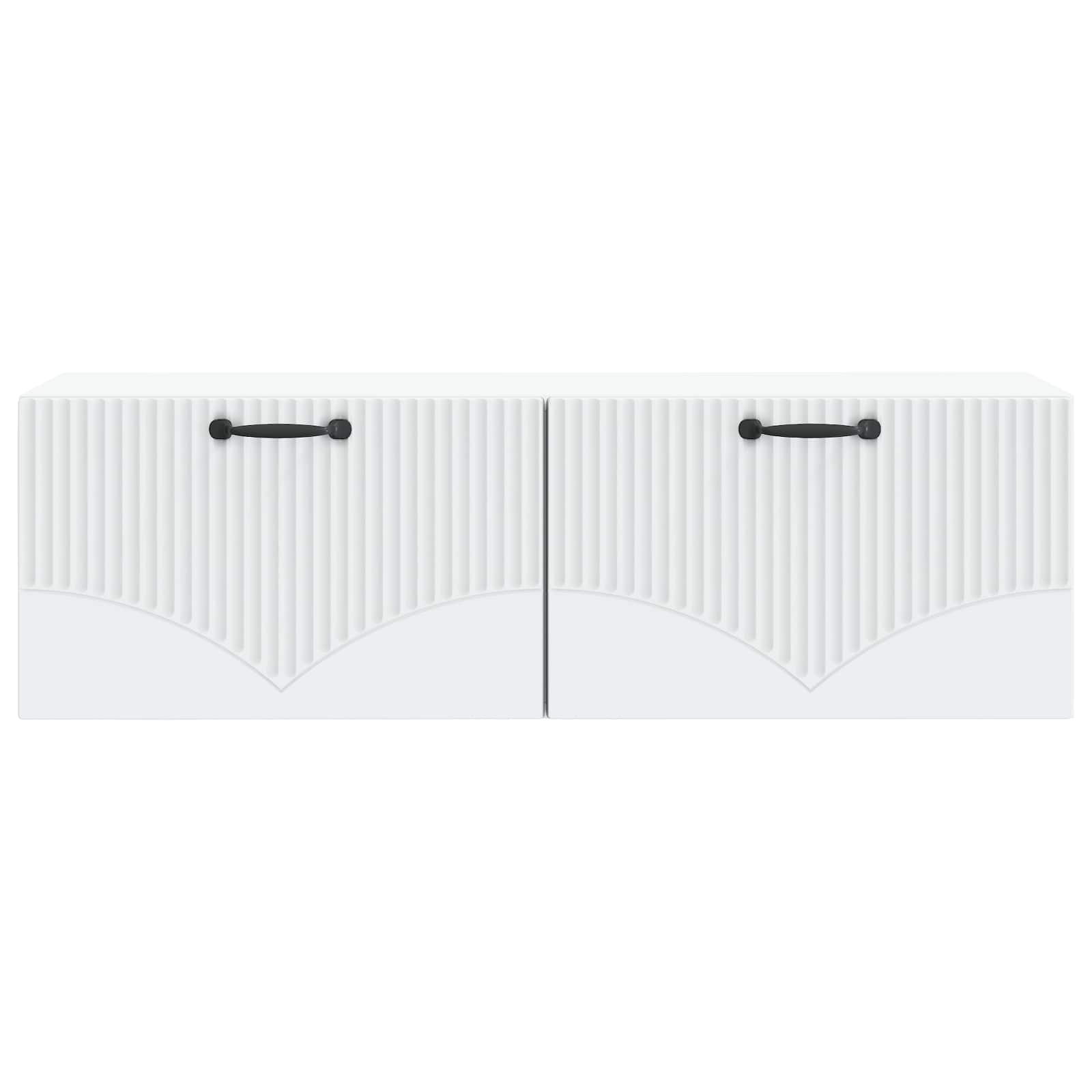 Sieninė TV spintelė Balta 98 x 31 x 30 cm Apdirbta mediena