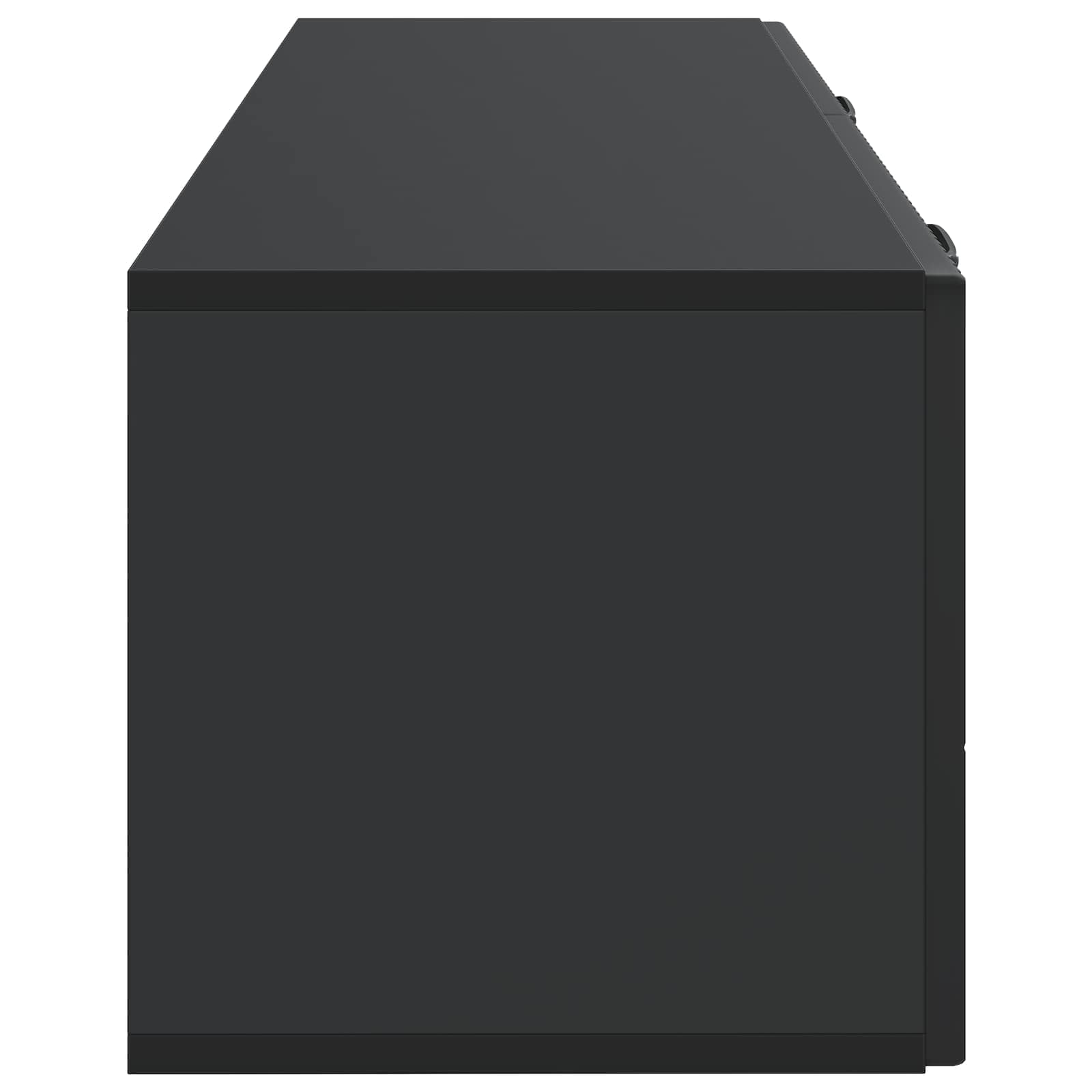 Sieninė TV spintelė Juoda 98 x 31 x 30 cm Apdirbta mediena
