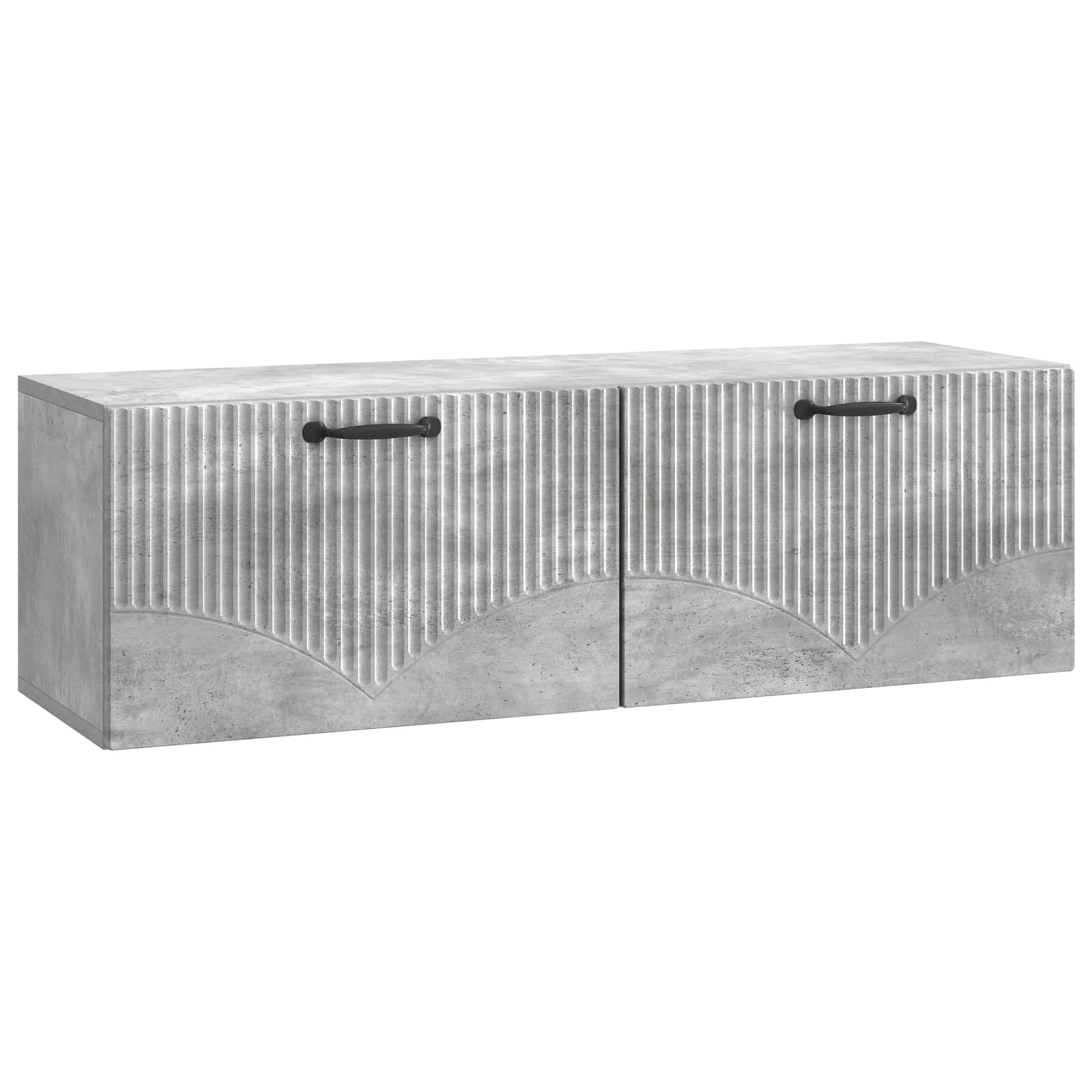 Sieninė TV spintelė Betono pilka 98 x 31 x 30 cm