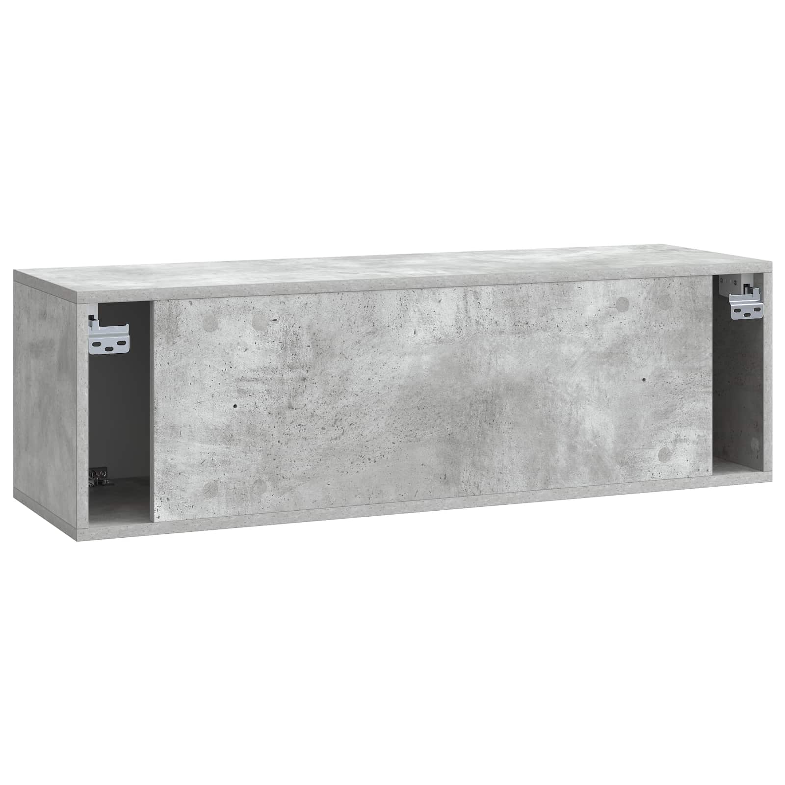 Sieninė TV spintelė Betono pilka 98 x 31 x 30 cm