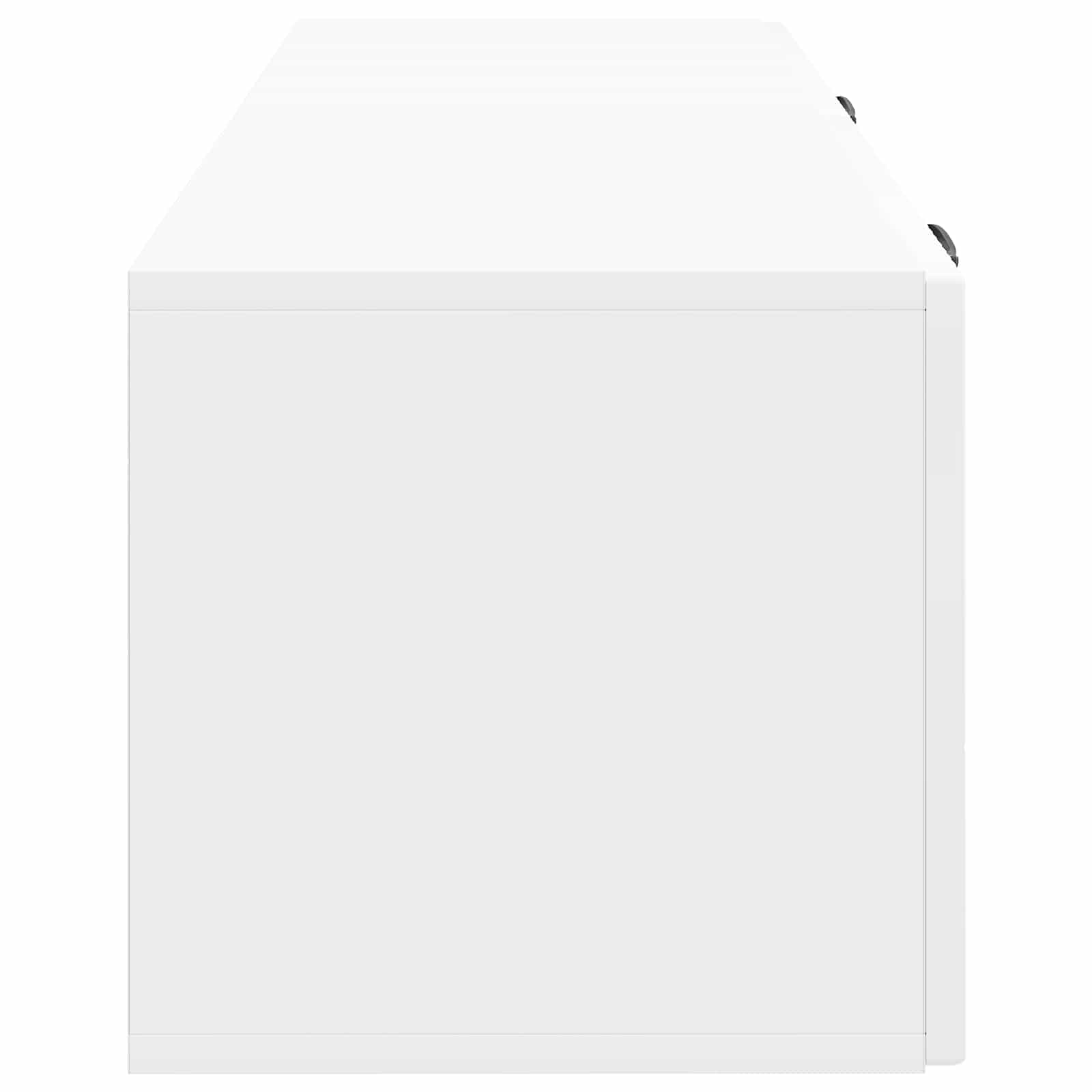 Sieninė TV spintelė Itin blizgi balta 98 x 31 x 30 cm