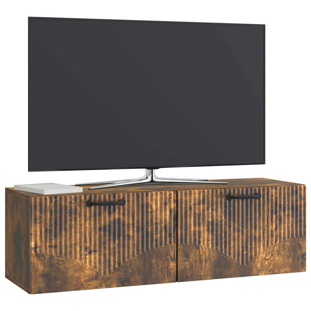 Sieninė TV spintelė Dūminio ąžuolo 98 x 31 x 30 cm