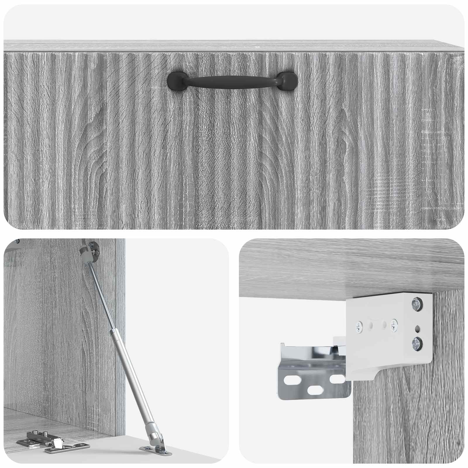Sienas TV skapītis Pelēka Sonoma ozolkoka 98 x 31 x 30 cm