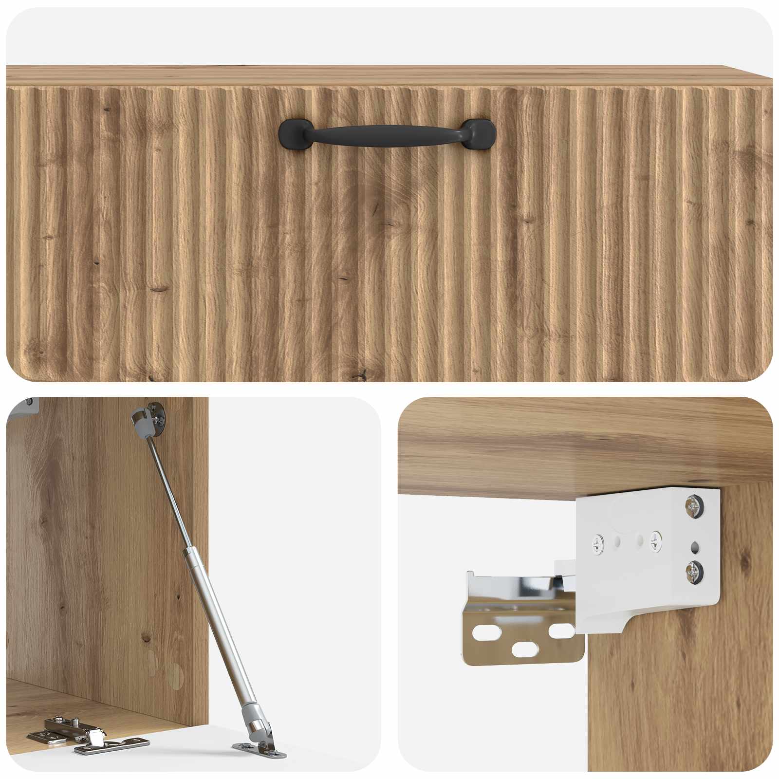 Sienas TV skapītis Artisano ozols 98 x 31 x 30 cm