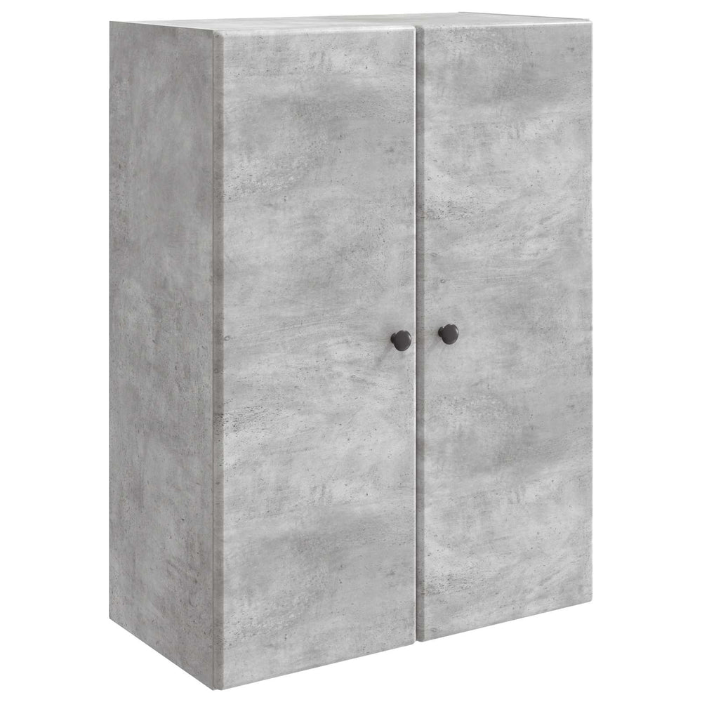 Prie sienos montuojama spinta Betono pilka 66 x 34,5 x 90 cm