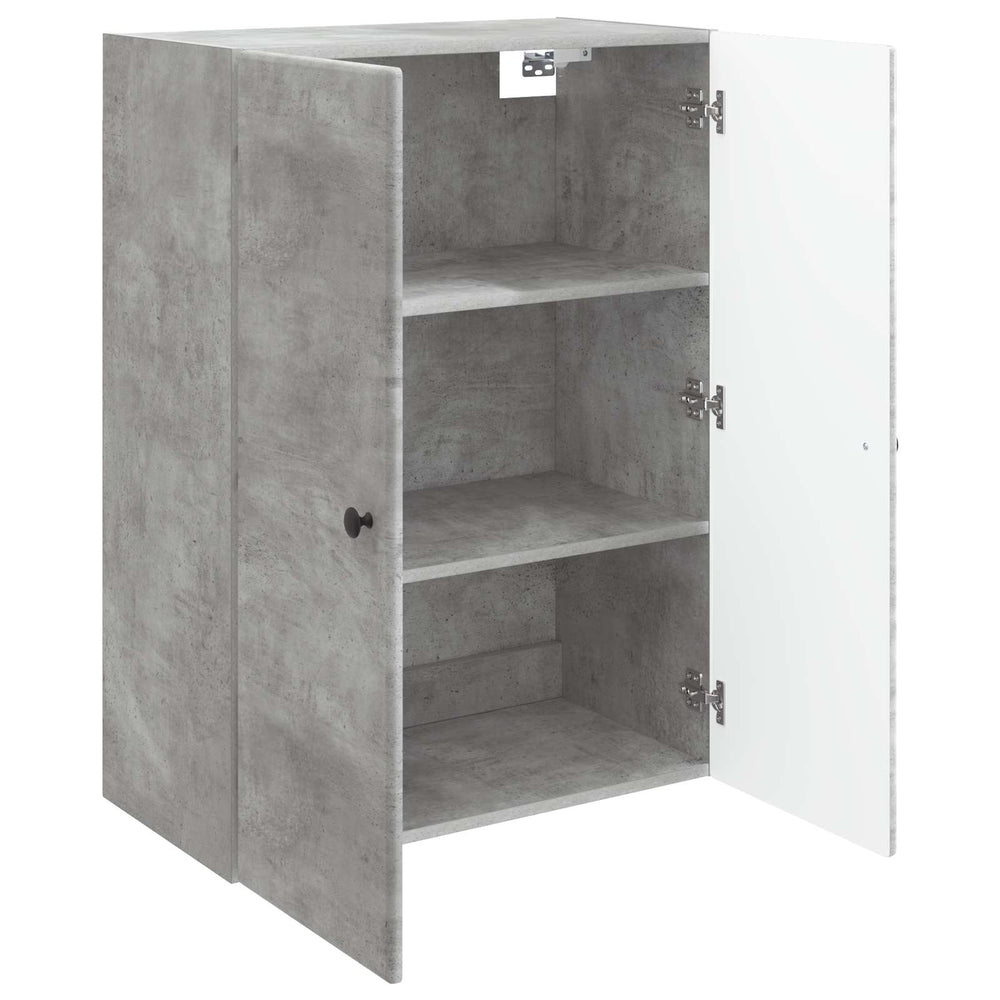 Prie sienos montuojama spinta Betono pilka 66 x 34,5 x 90 cm