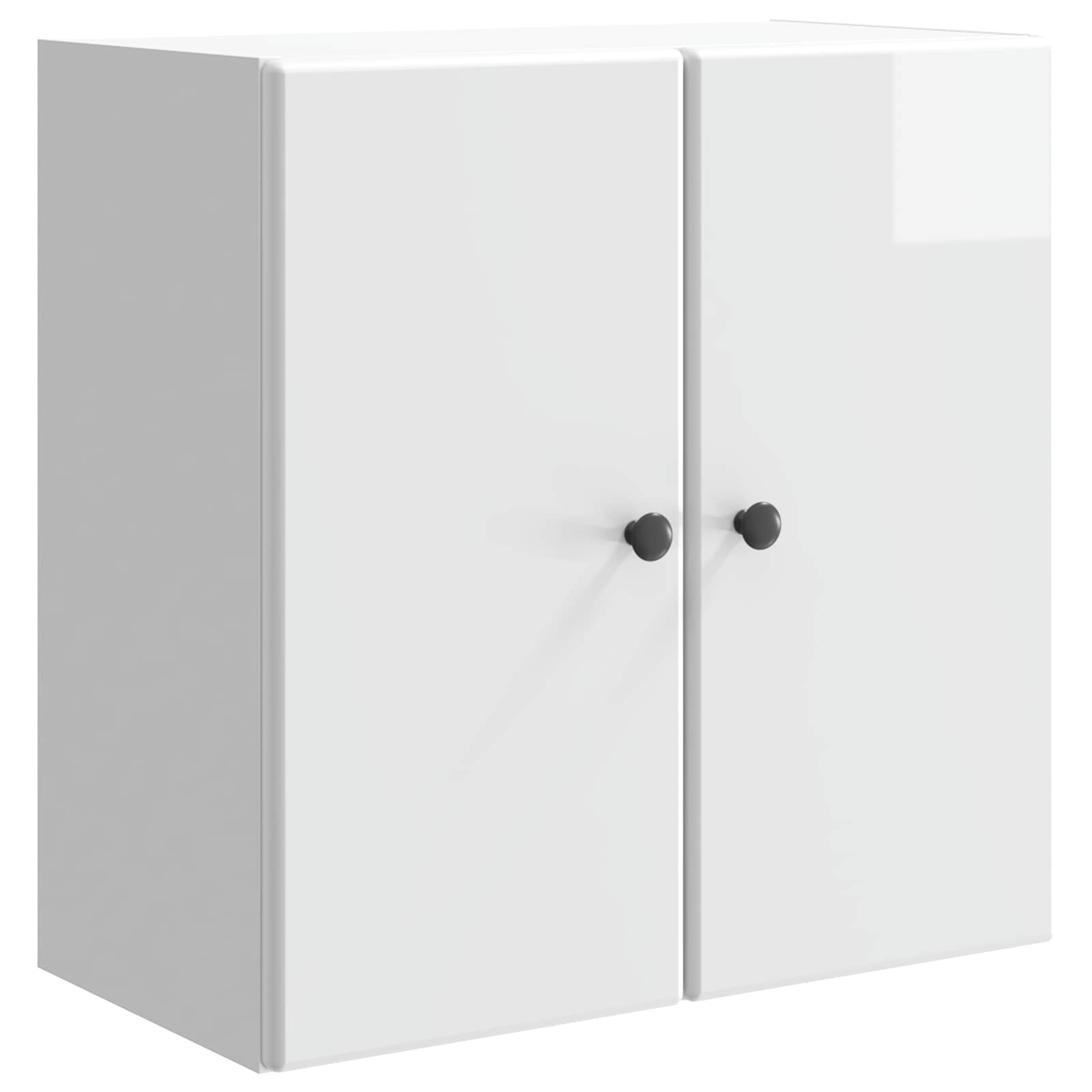 Prie sienos montuojama spinta Itin blizgi balta 59 x 31 x 60 cm