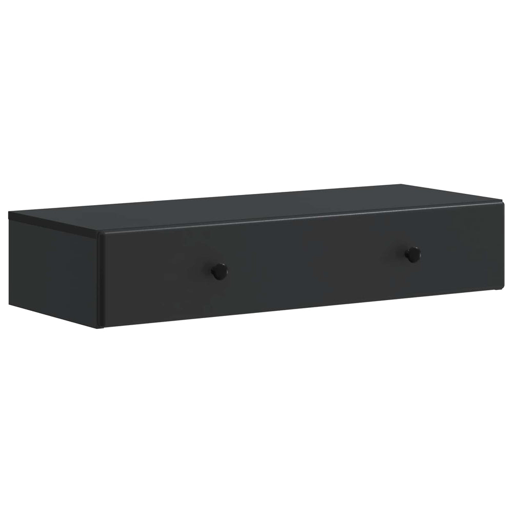 Sieninis šoninis staliukas Juoda 87,5 x 34,5 x 17 cm