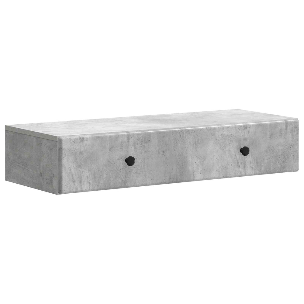 Sieninis šoninis staliukas Betono pilka 87,5 x 34,5 x 17 cm