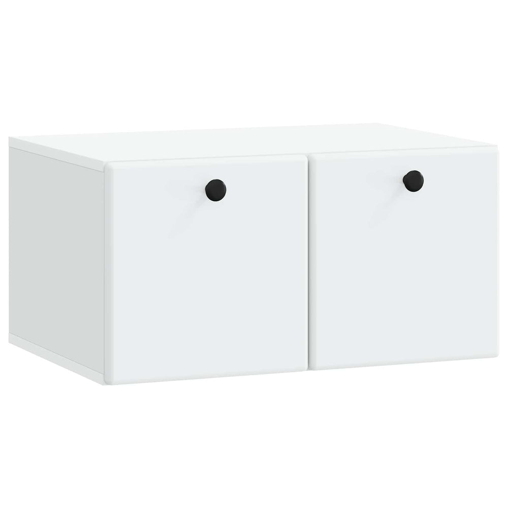 Sieninė TV spintelė 59,5 x 41 x 30 cm Balta Apdirbta mediena