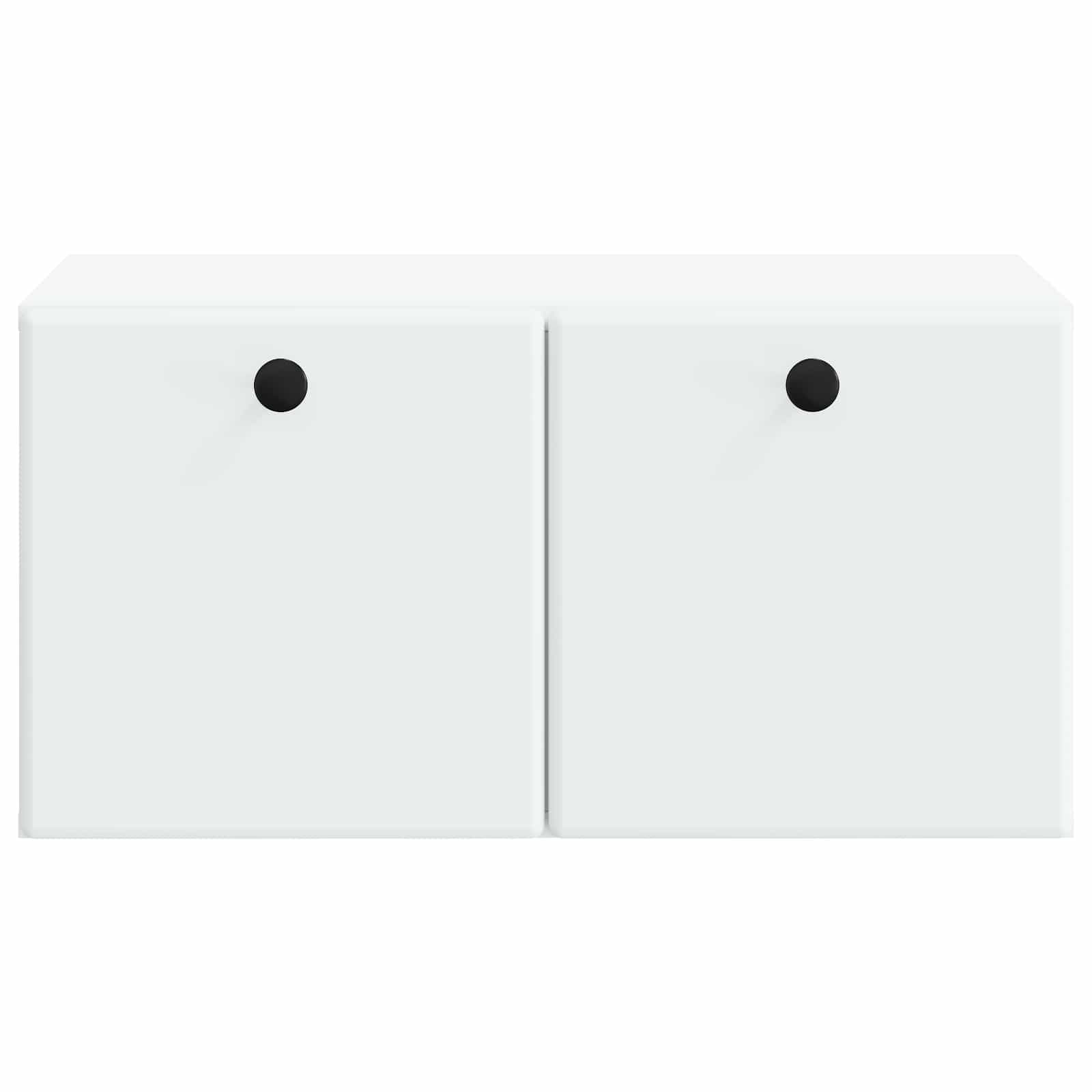 Sieninė TV spintelė 59,5 x 41 x 30 cm Balta Apdirbta mediena