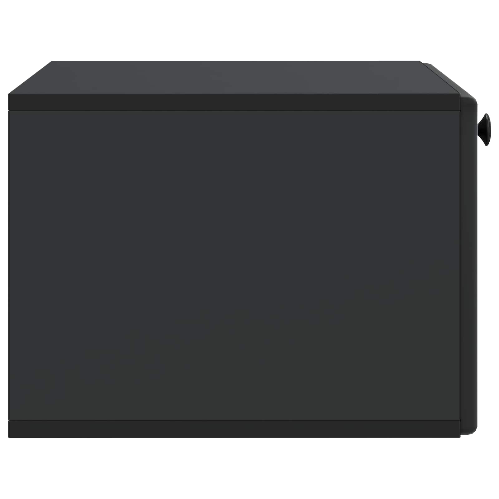 Sieninė TV spintelė Juoda 59,5 x 41 x 30 cm Apdirbta mediena