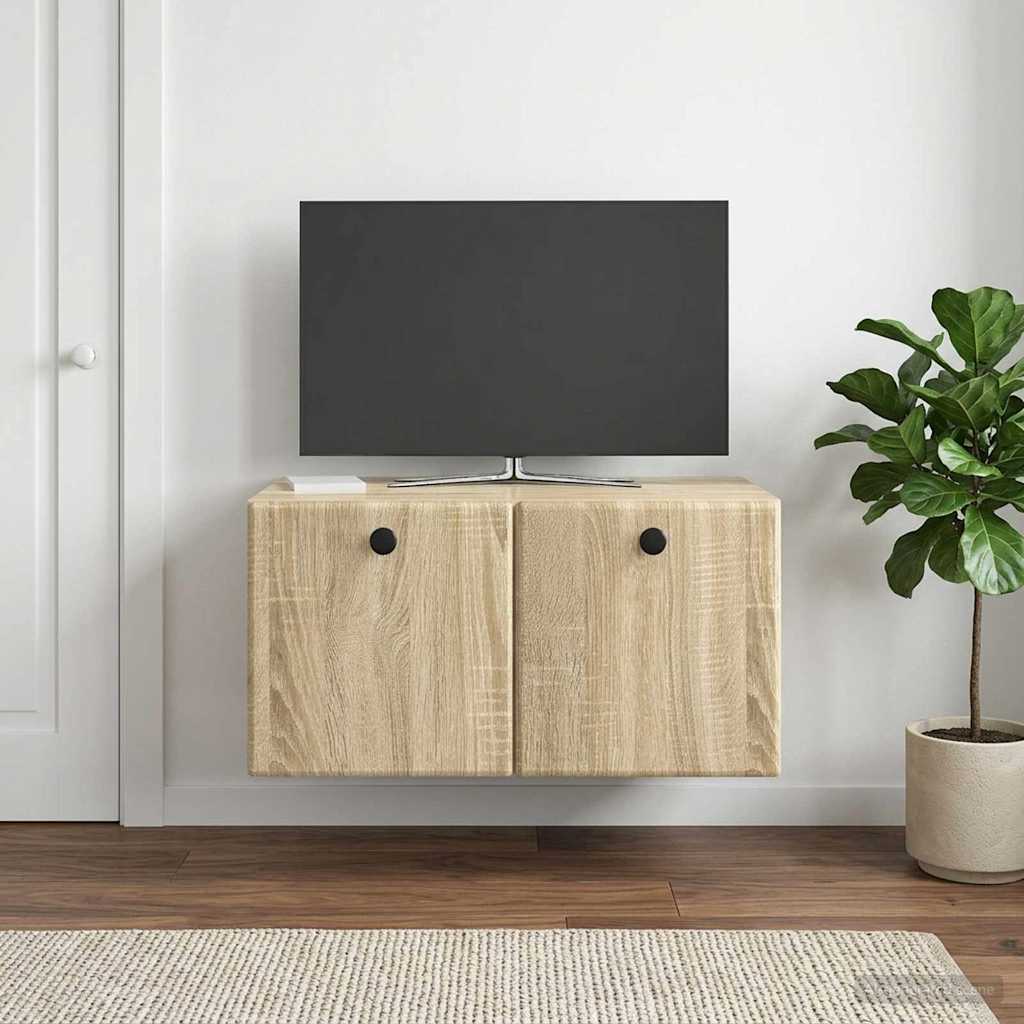 Sieninė TV spintelė Sonoma ąžuolas 59,5 x 41 x 30 cm