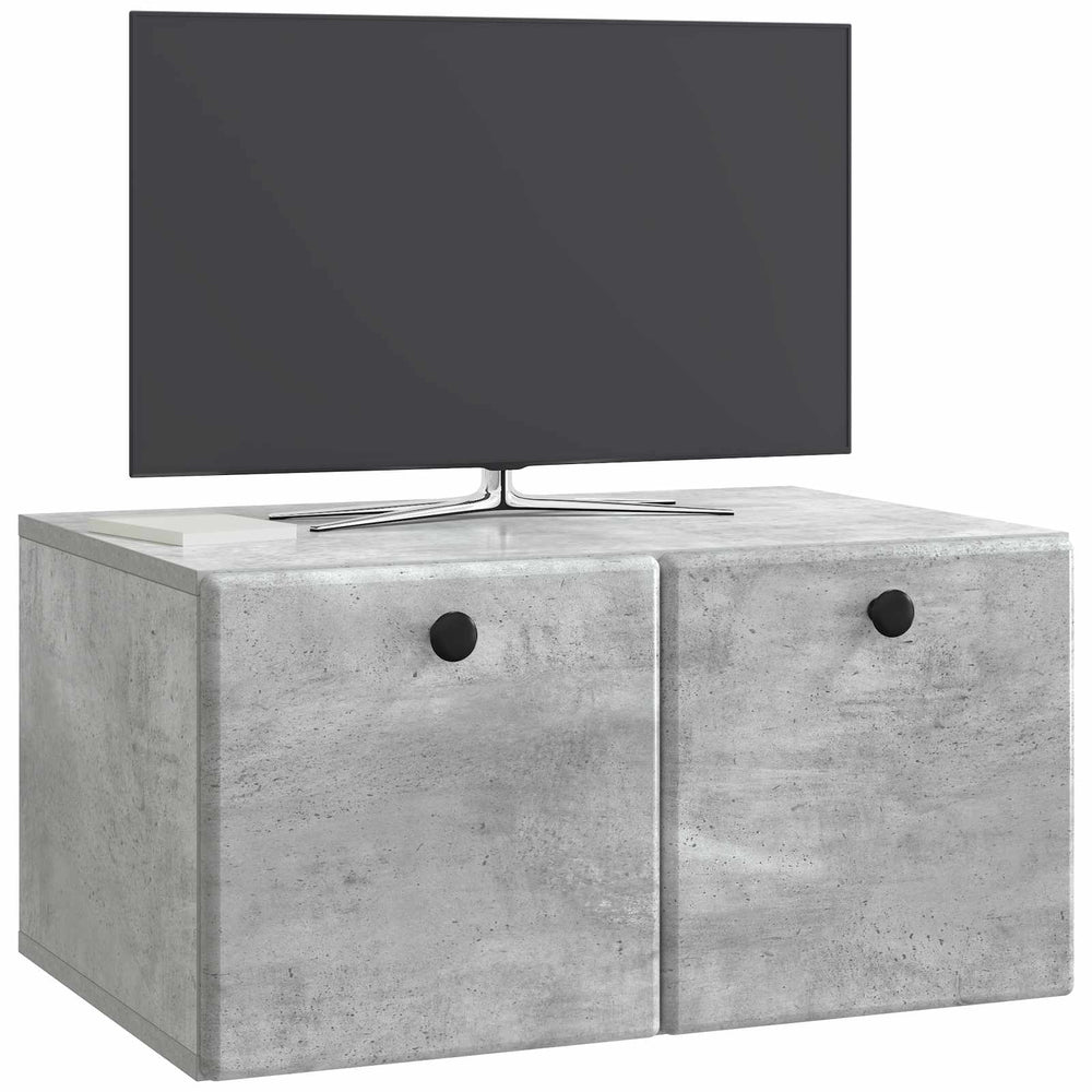 Sieninė TV spintelė Betono pilka 59,5 x 41 x 30 cm