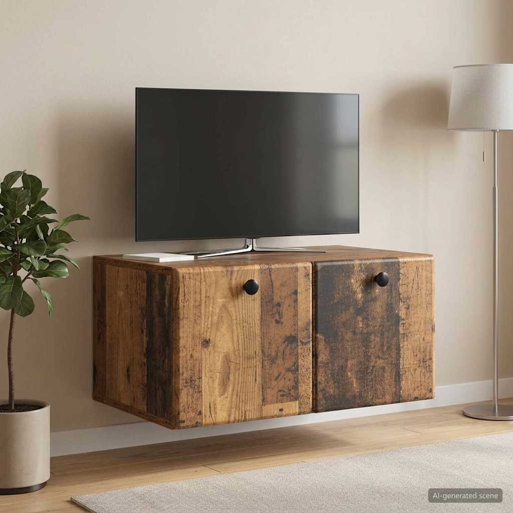 Sieninė TV spintelė Sendintos medienos 59,5 x 41 x 30 cm