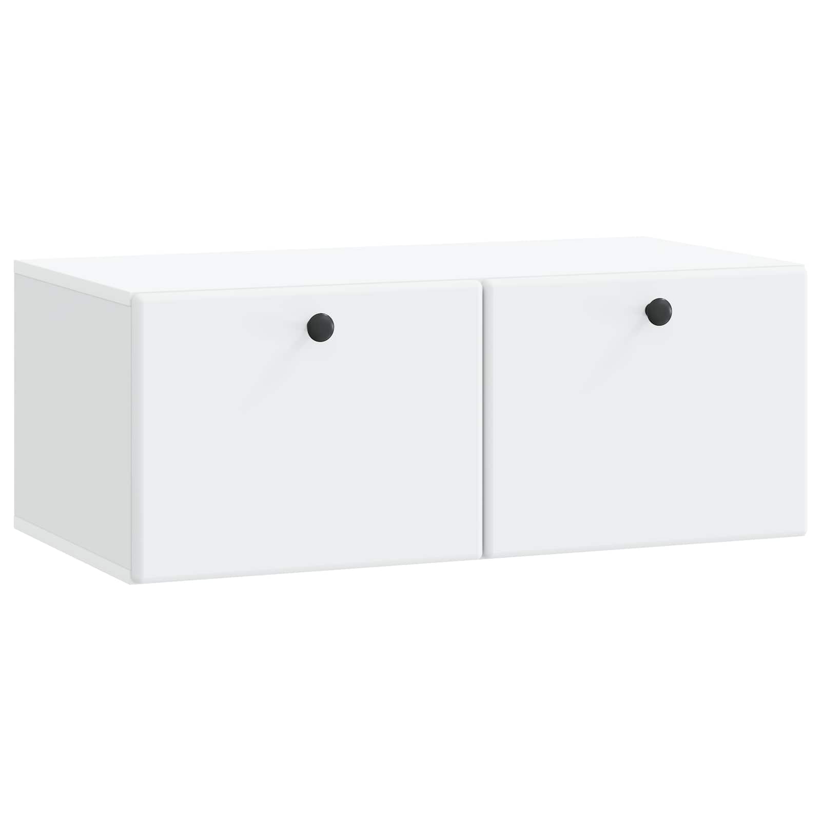 Sieninė TV spintelė 78,5 x 41 x 30 cm Balta Apdirbta mediena