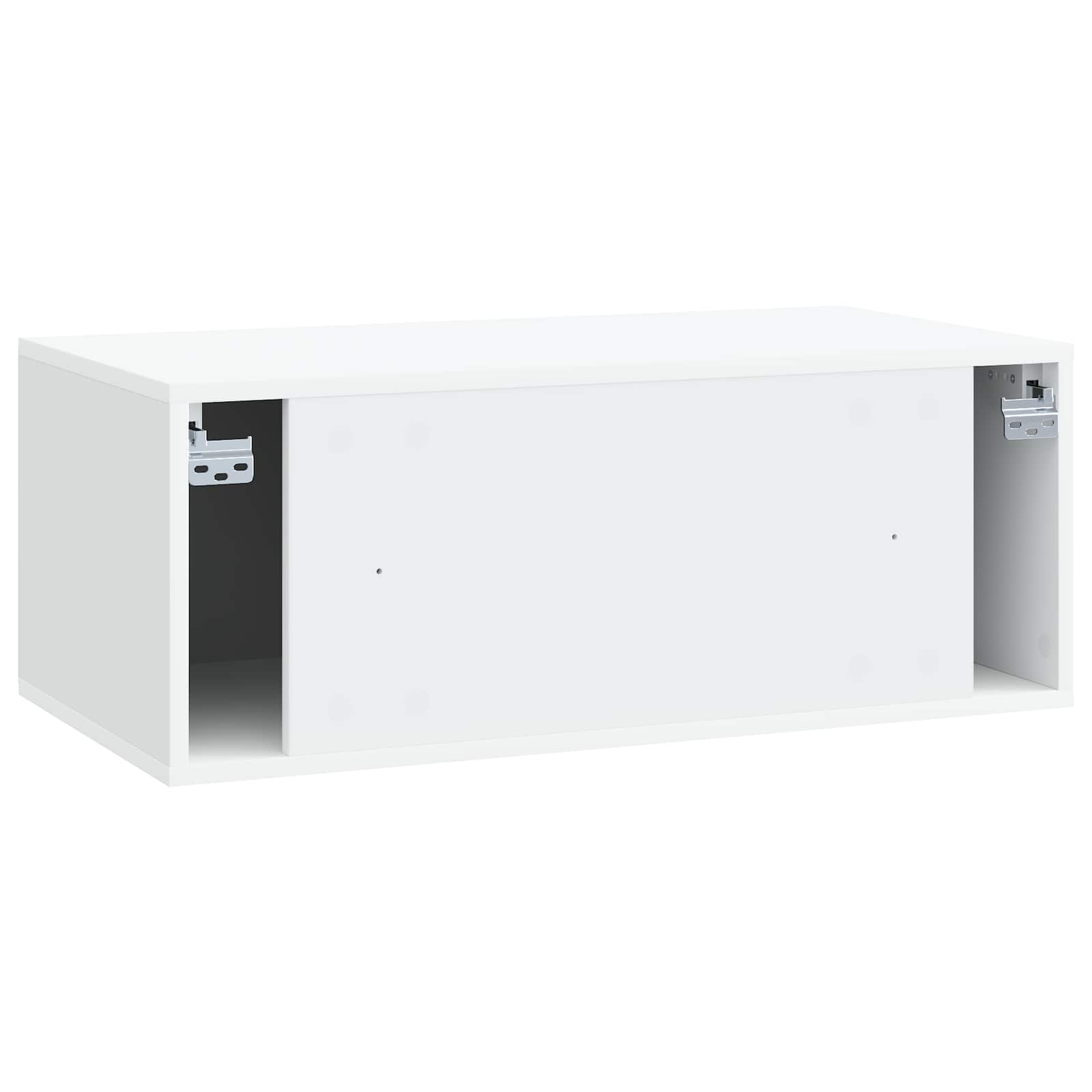 Sieninė TV spintelė 78,5 x 41 x 30 cm Balta Apdirbta mediena