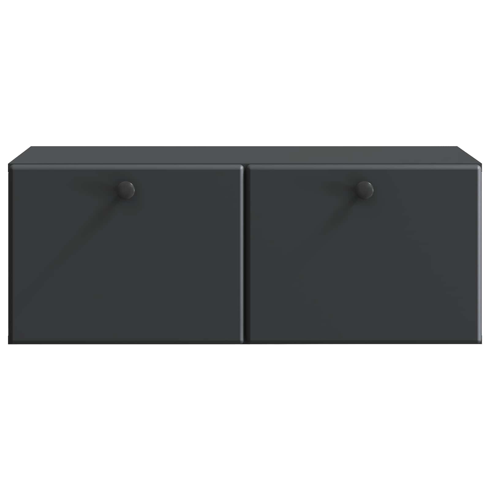 Sieninė TV spintelė Juoda 78,5 x 41 x 30 cm Apdirbta mediena