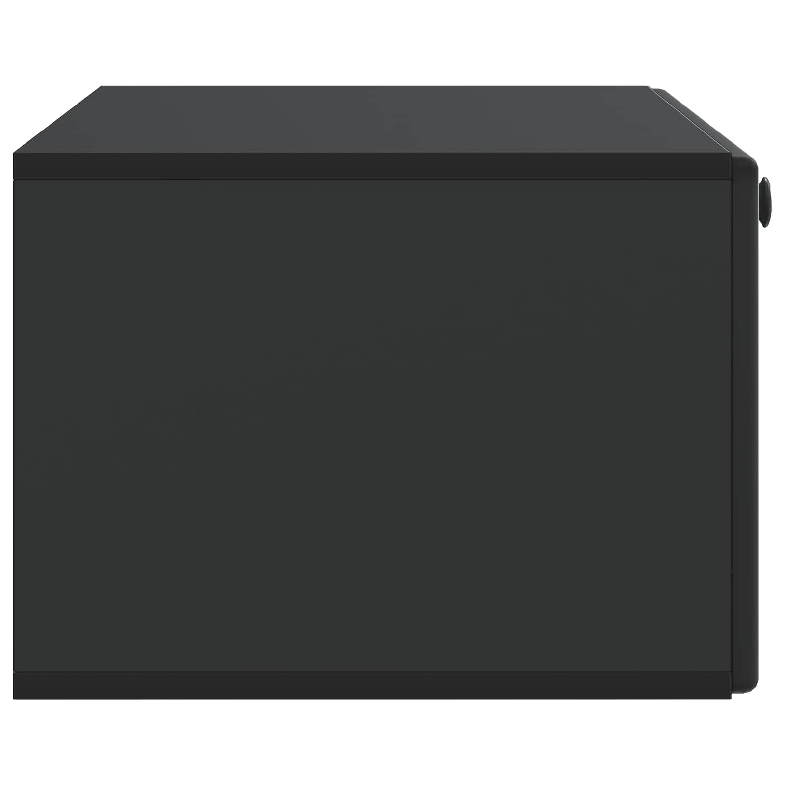 Sieninė TV spintelė Juoda 78,5 x 41 x 30 cm Apdirbta mediena