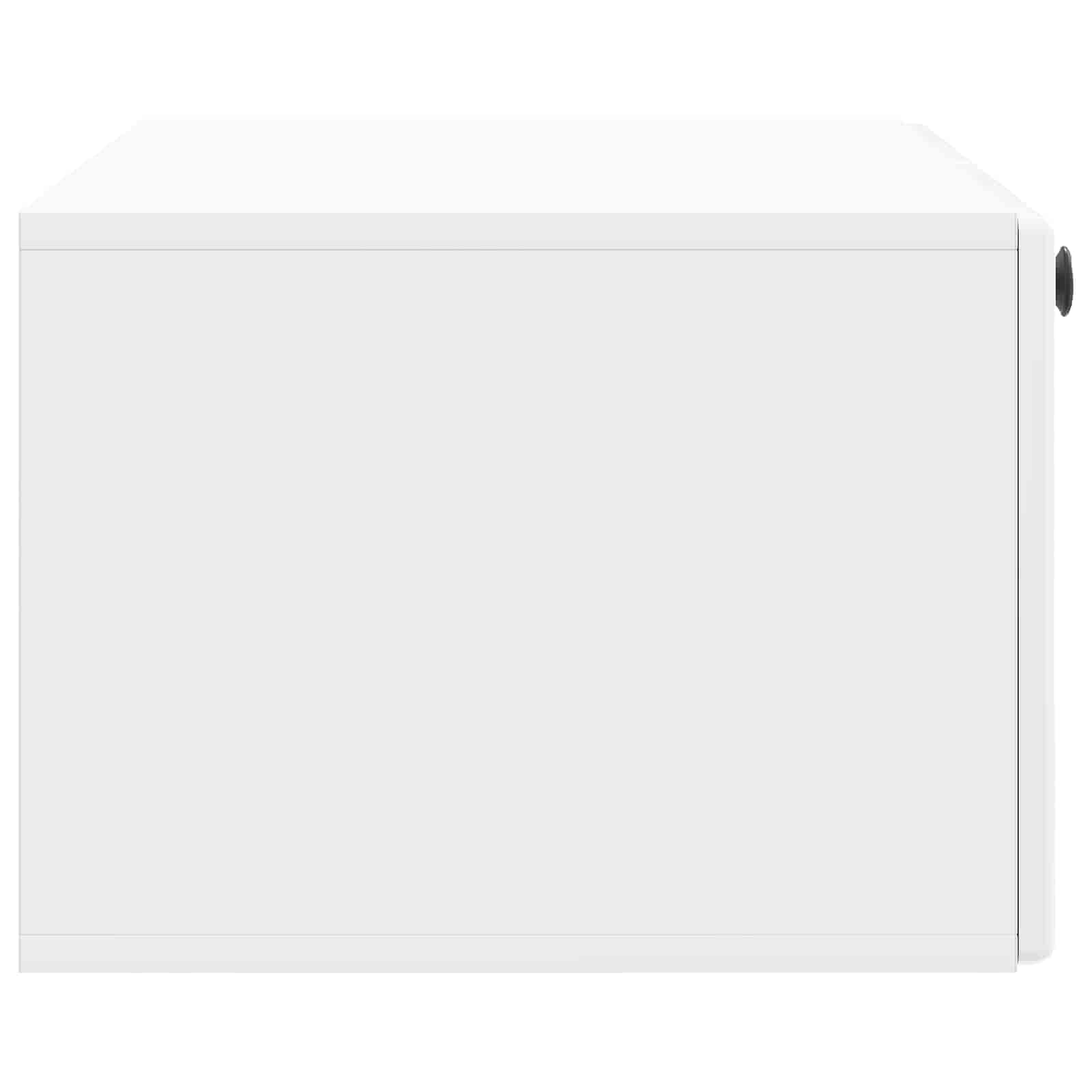 Sieninė TV spintelė Itin blizgi balta 78,5 x 41 x 30 cm