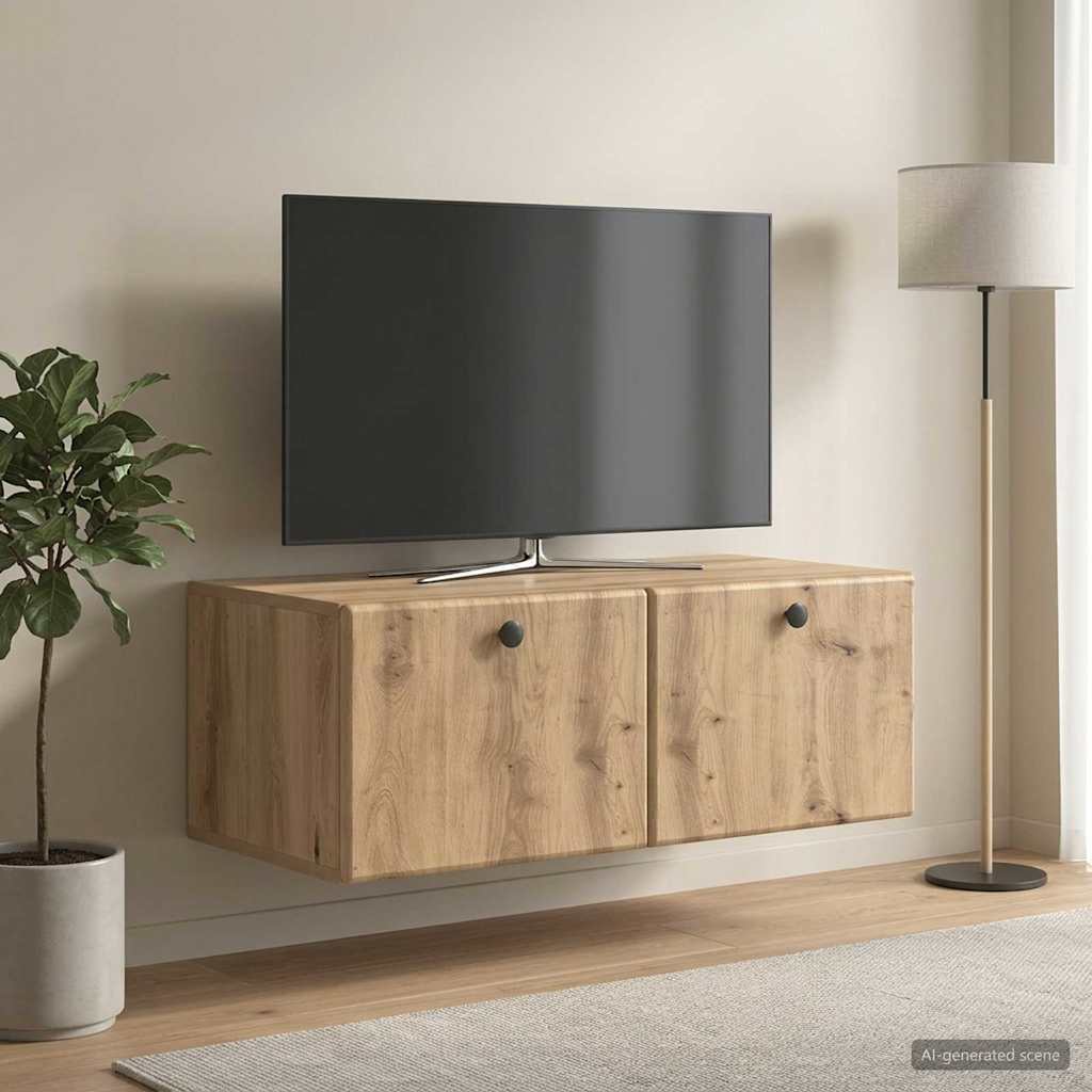 Sieninė TV spintelė Artisano ąžuolo 78,5 x 41 x 30 cm