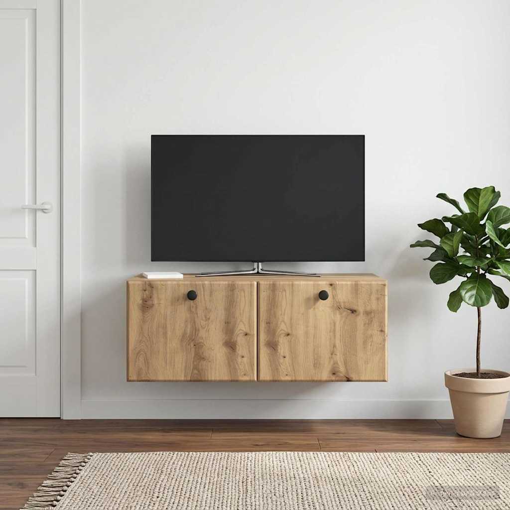Sieninė TV spintelė Artisano ąžuolo 78,5 x 41 x 30 cm