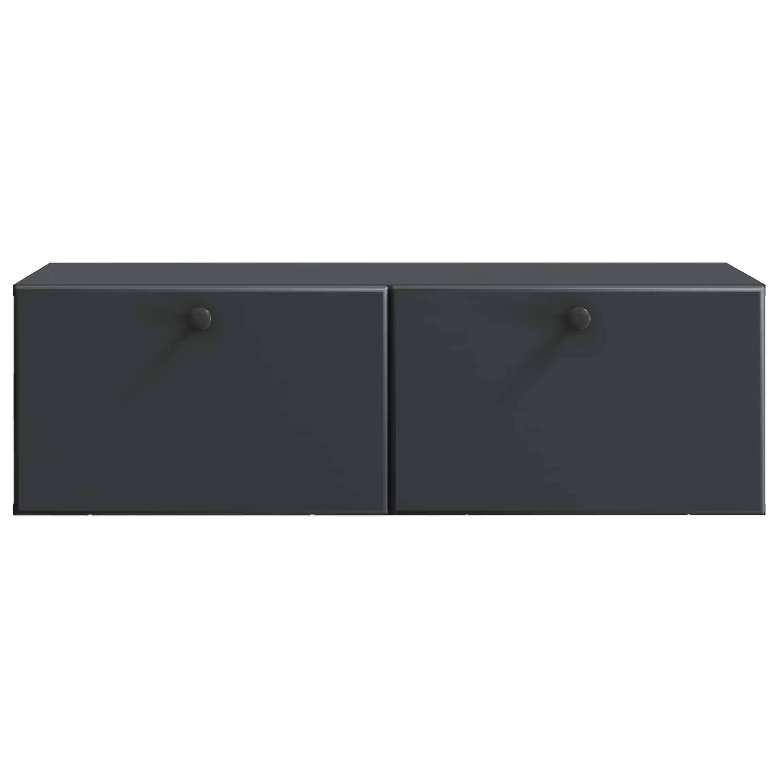 Sieninė TV spintelė Juoda 98 x 41 x 30 cm Apdirbta mediena