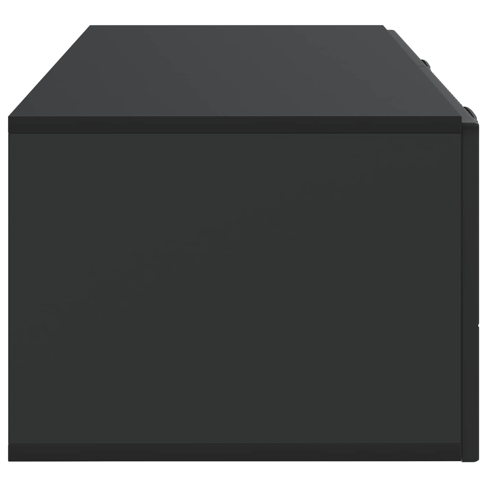 Sieninė TV spintelė Juoda 98 x 41 x 30 cm Apdirbta mediena