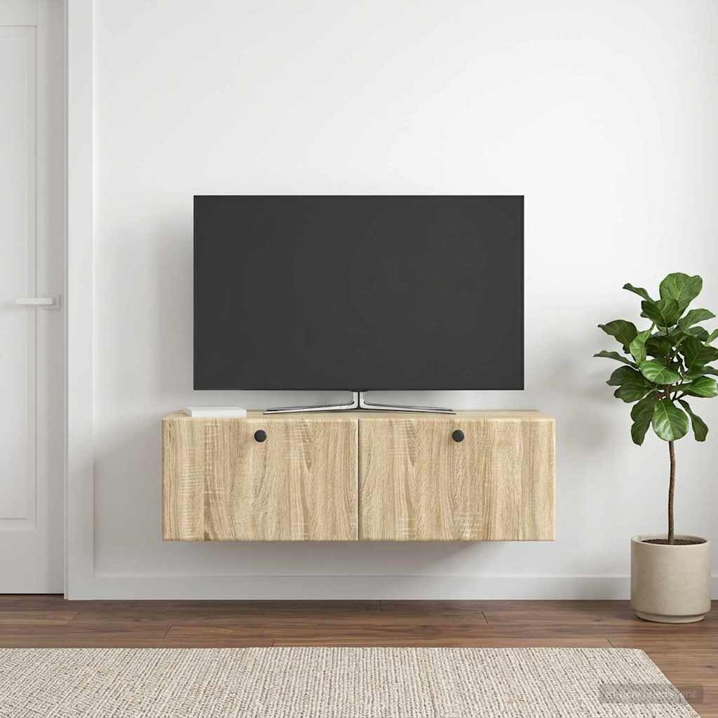 Sieninė TV spintelė Sonoma ąžuolas 98 x 41 x 30 cm