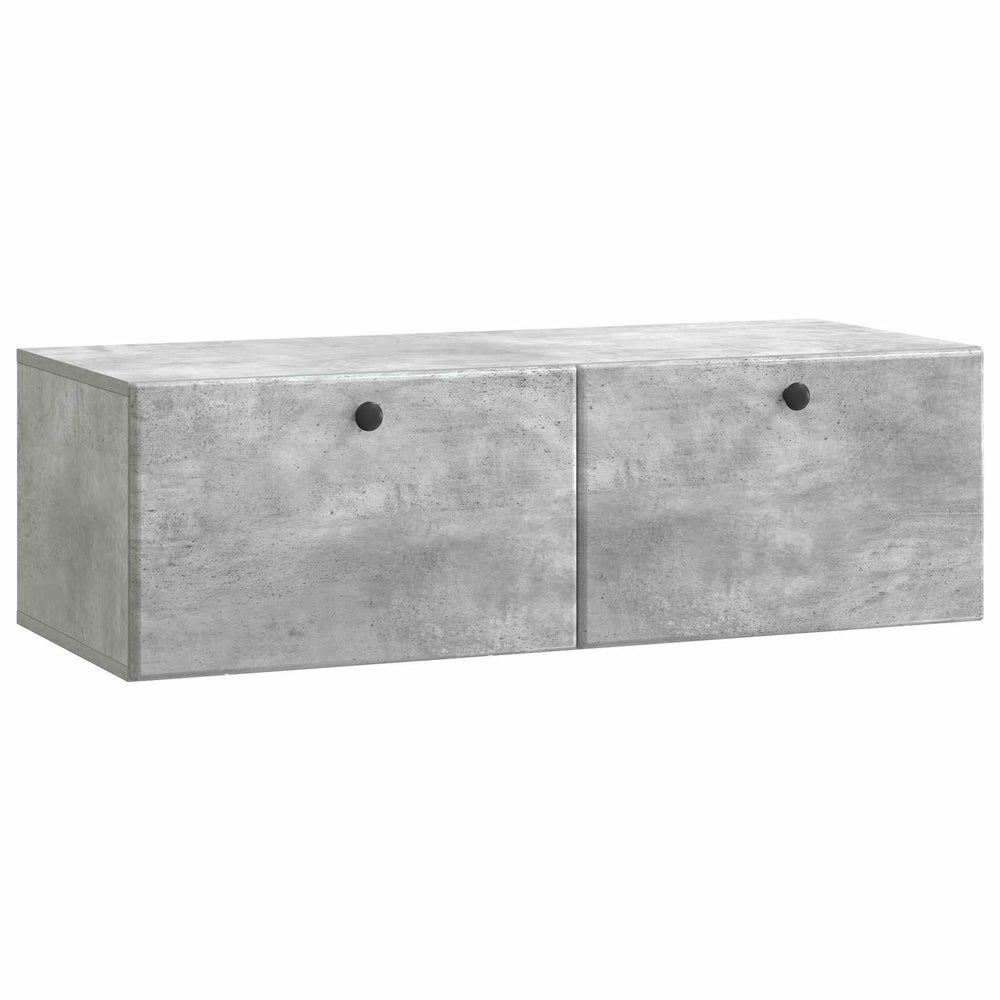 Sieninė TV spintelė Betono pilka 98 x 41 x 30 cm