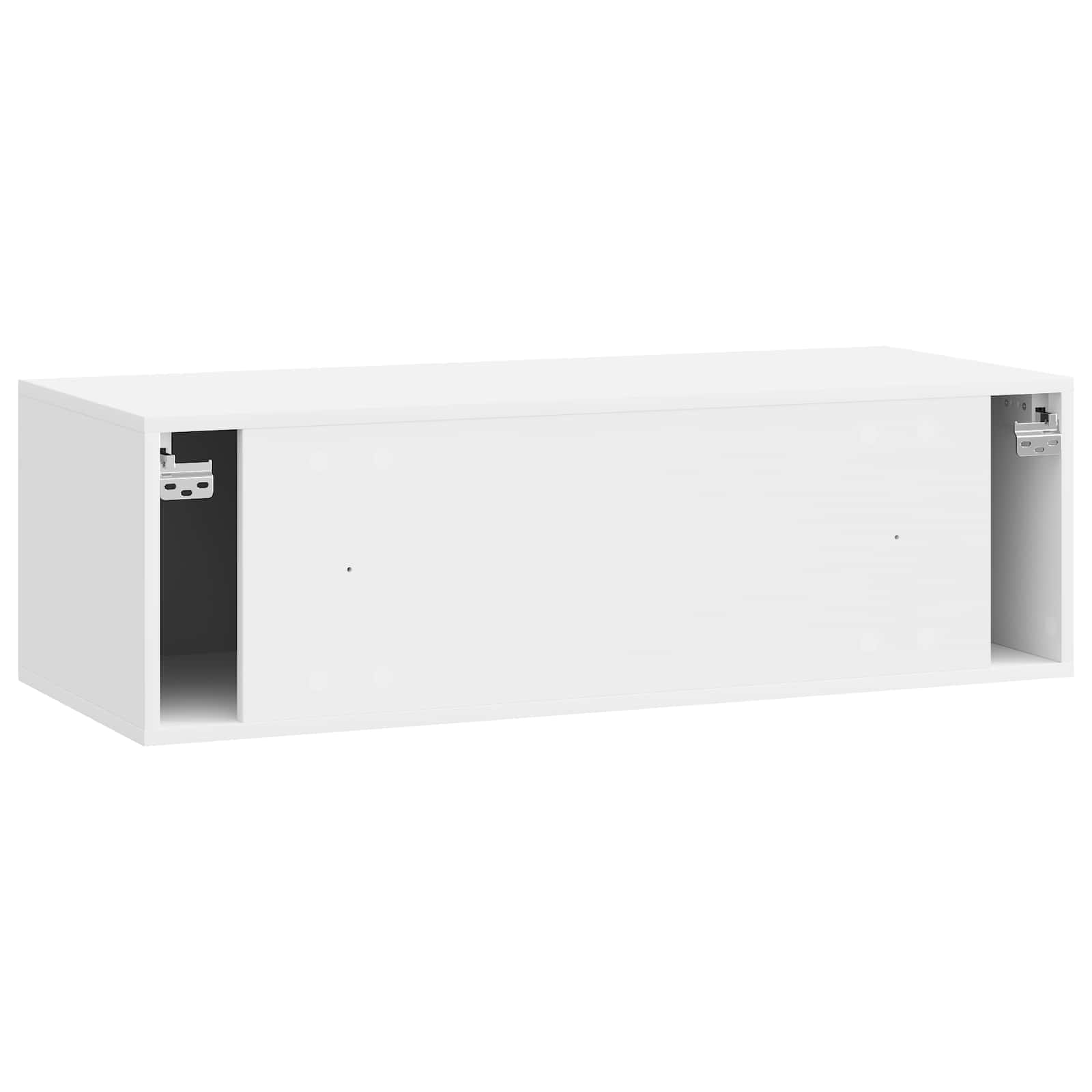 Sieninė TV spintelė Itin blizgi balta 98 x 41 x 30 cm