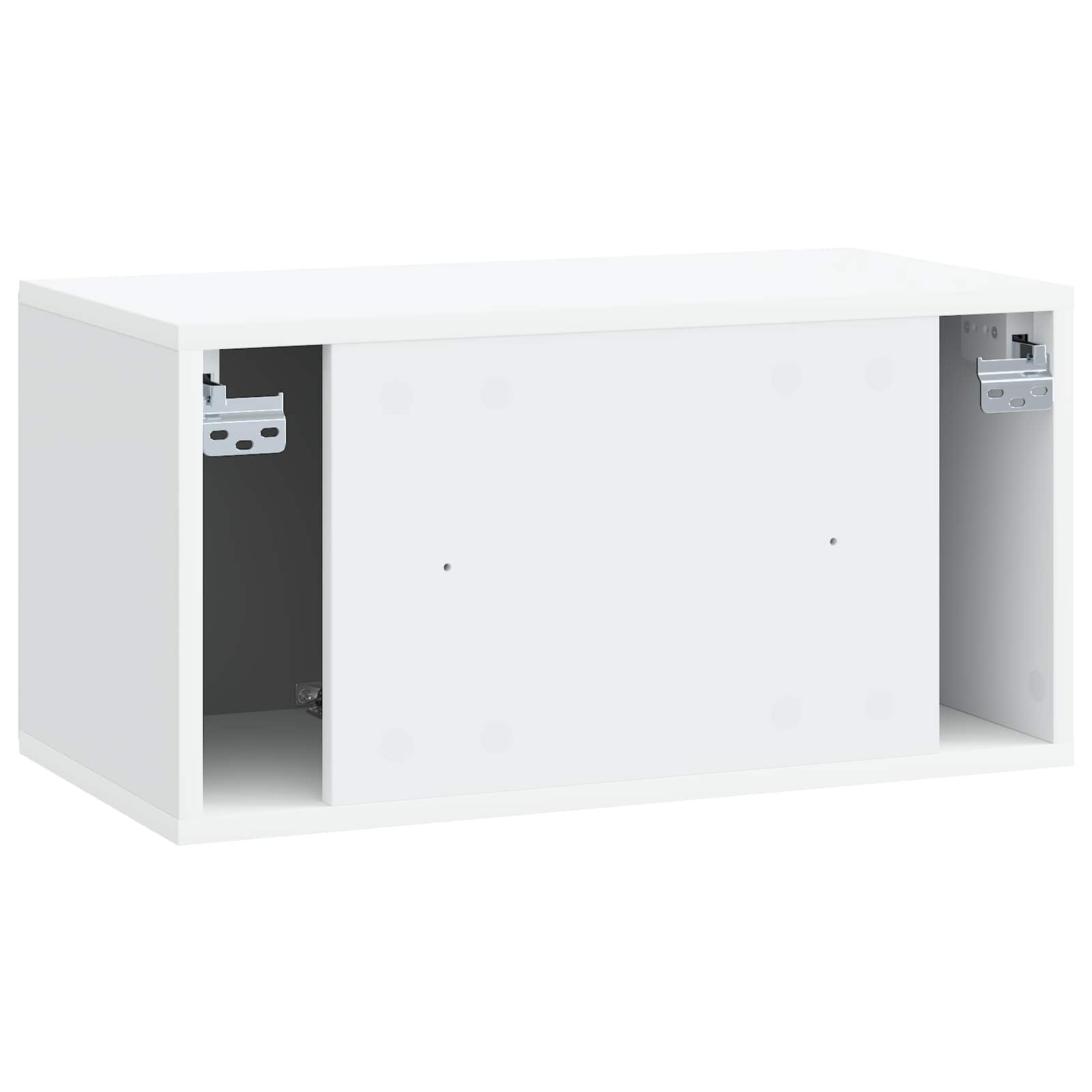 Sieninė TV spintelė 59,5 x 31 x 30 cm Balta Apdirbta mediena