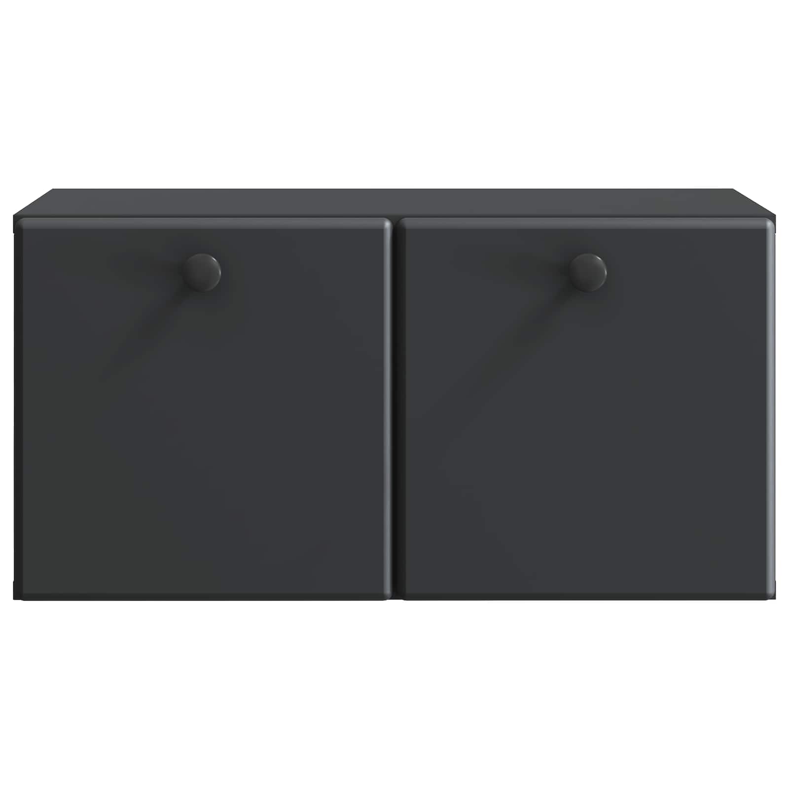Sieninė TV spintelė Juoda 59,5 x 31 x 30 cm Apdirbta mediena