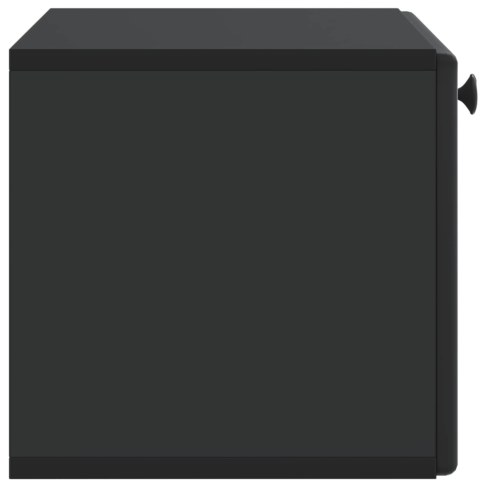 Sieninė TV spintelė Juoda 59,5 x 31 x 30 cm Apdirbta mediena