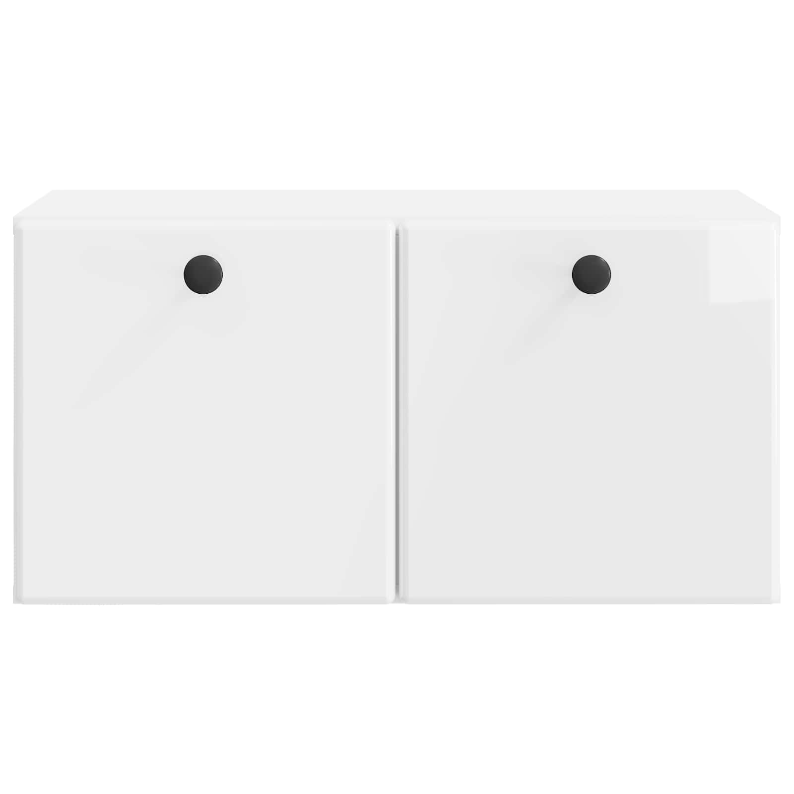 Sieninė TV spintelė Itin blizgi balta 59,5 x 31 x 30 cm