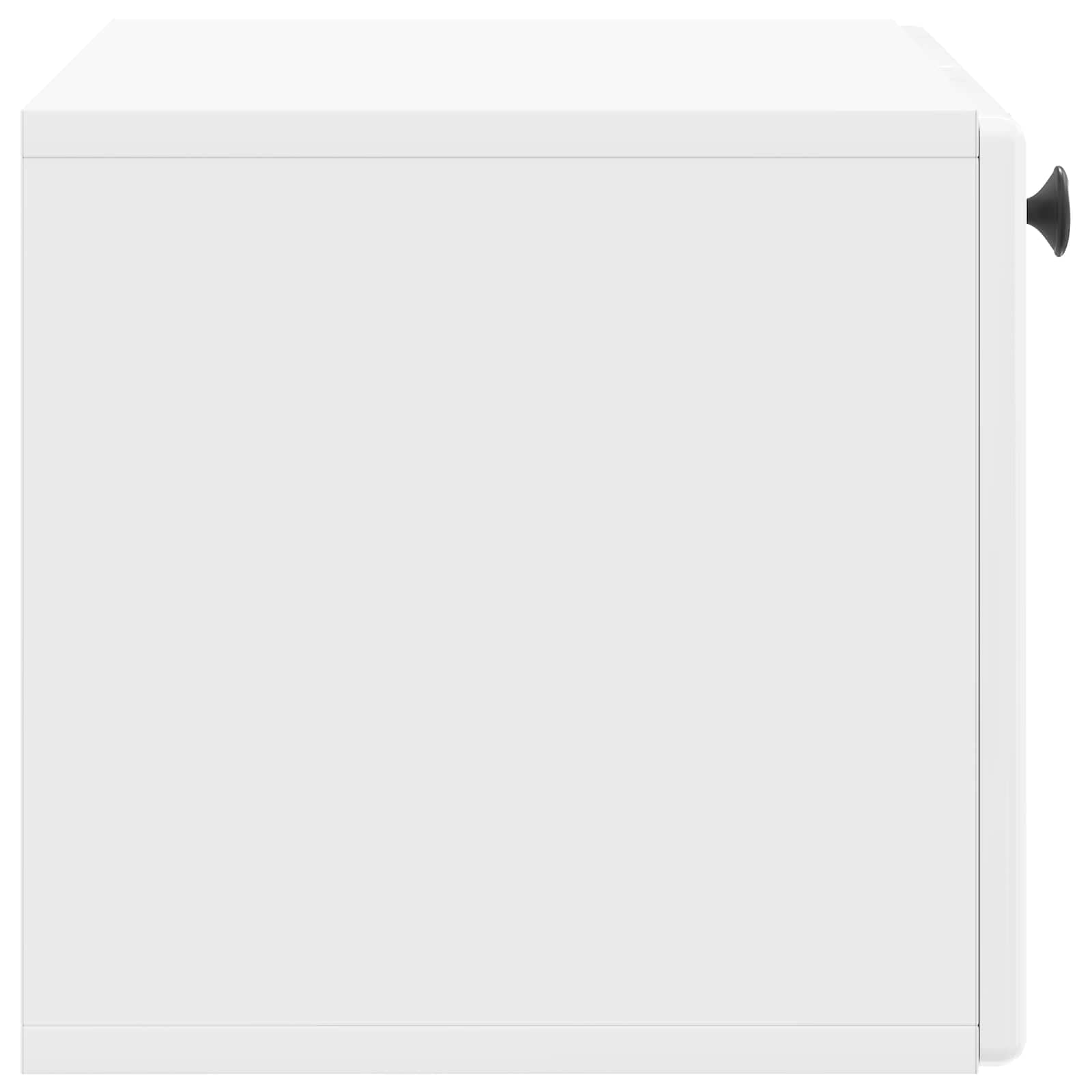 Sieninė TV spintelė Itin blizgi balta 59,5 x 31 x 30 cm