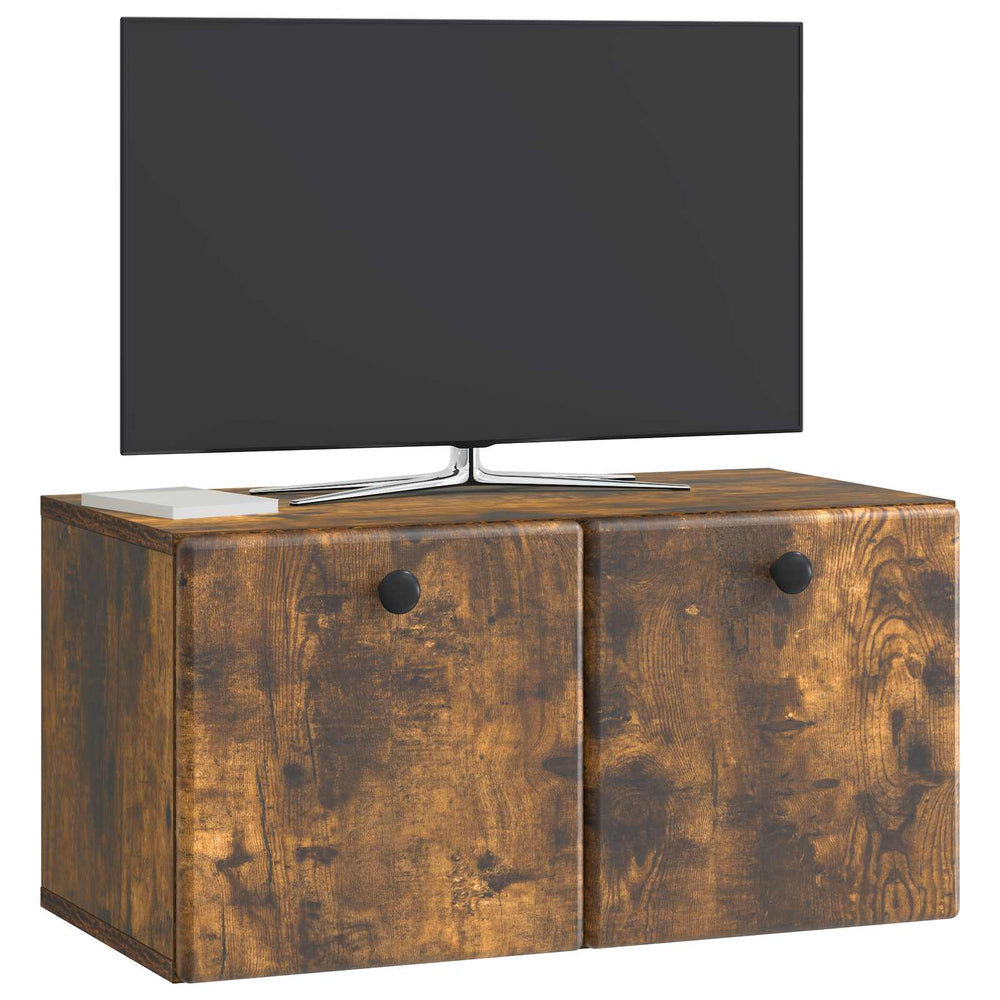 Sieninė TV spintelė Dūminio ąžuolo 59,5 x 31 x 30 cm