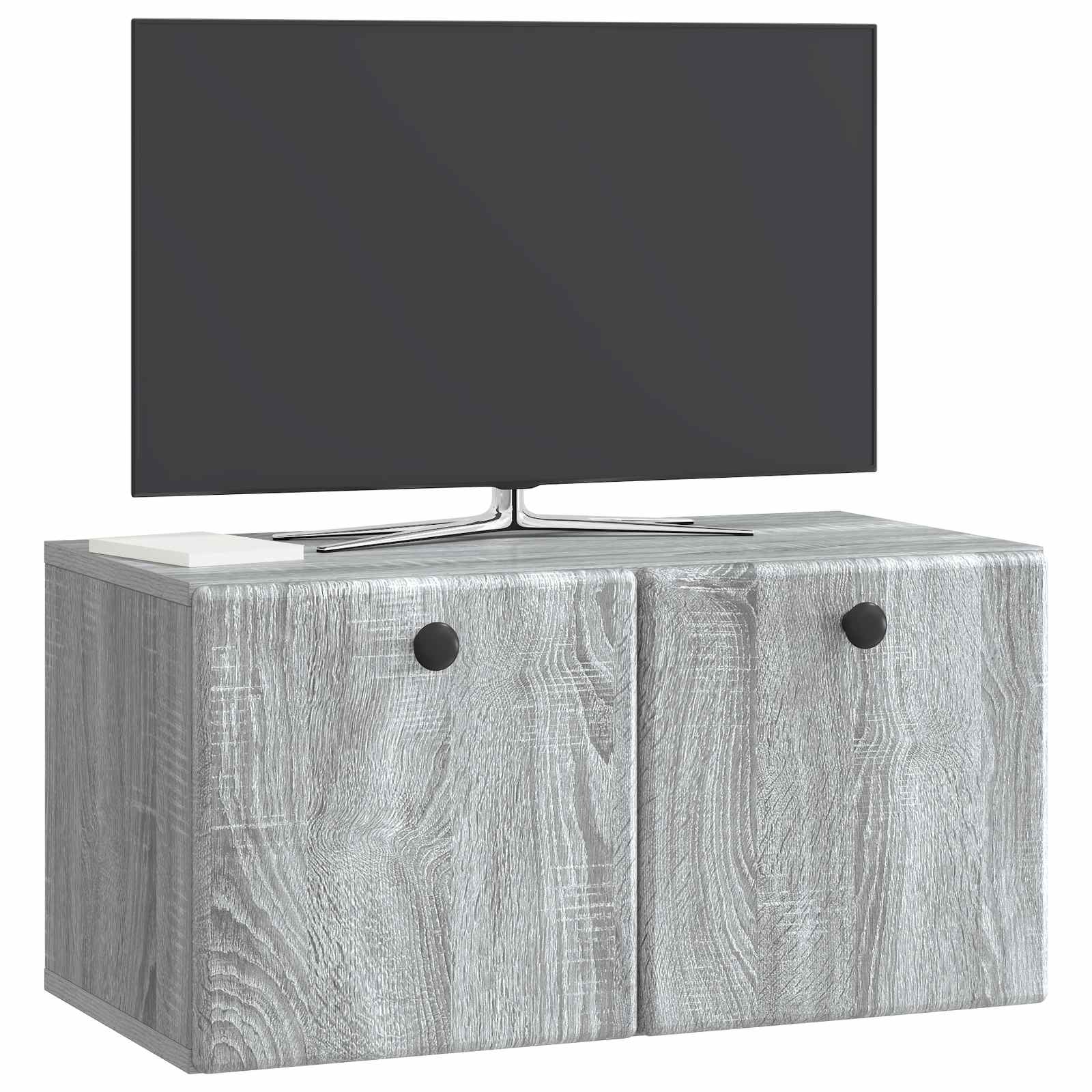 Sieninė TV spintelė Pilka sonoma ąžuolo 59,5 x 31 x 30 cm