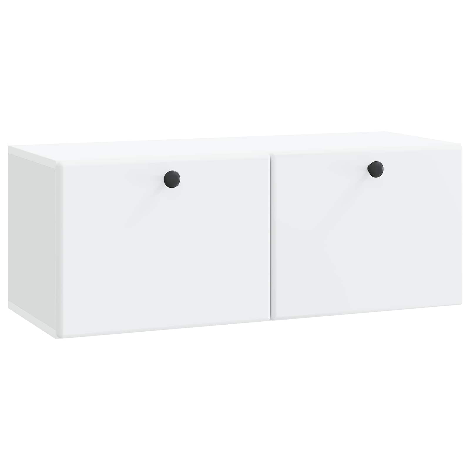Sieninė TV spintelė 78,5 x 31 x 30 cm Balta Apdirbta mediena