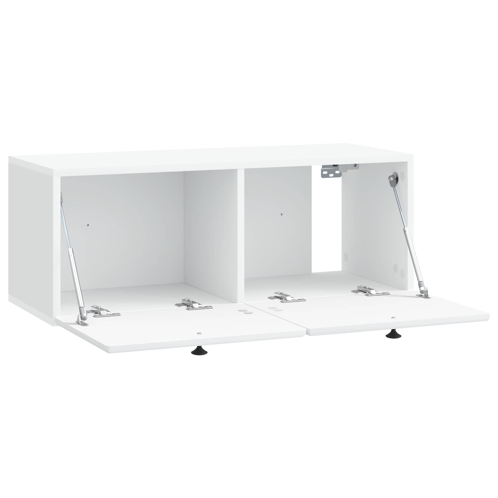 Sieninė TV spintelė 78,5 x 31 x 30 cm Balta Apdirbta mediena
