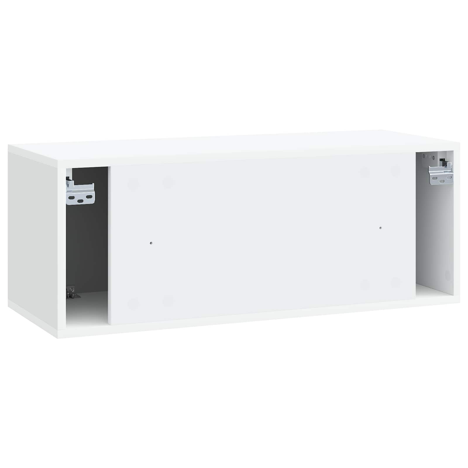 Sieninė TV spintelė 78,5 x 31 x 30 cm Balta Apdirbta mediena