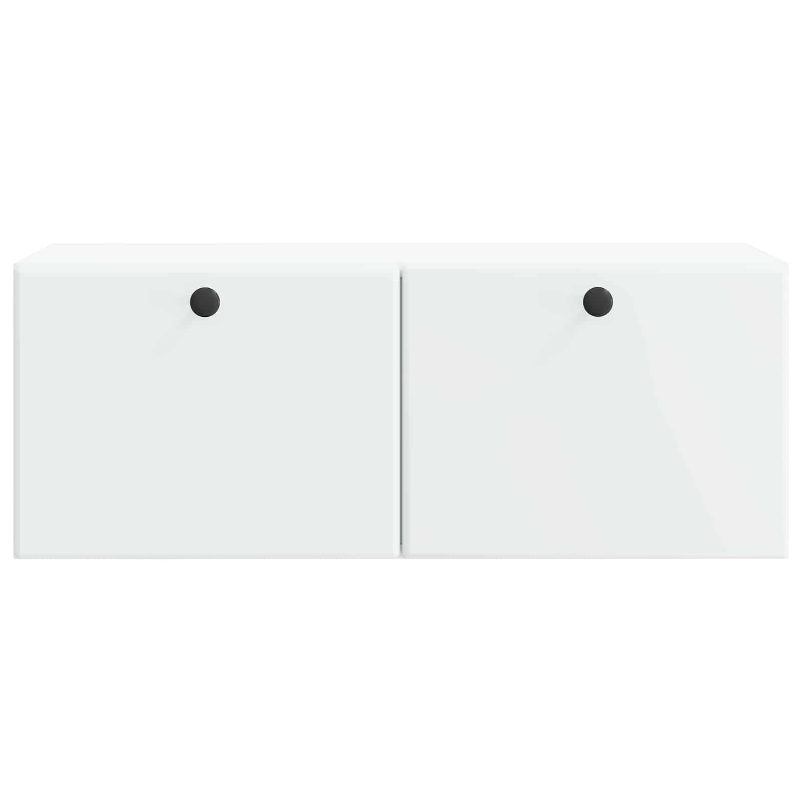Sieninė TV spintelė 78,5 x 31 x 30 cm Balta Apdirbta mediena