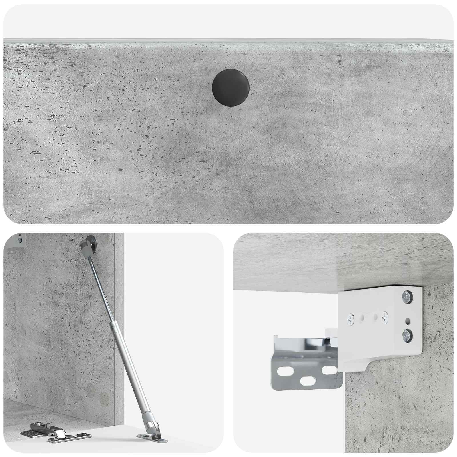 Sieninė TV spintelė Betono pilka 78,5 x 31 x 30 cm