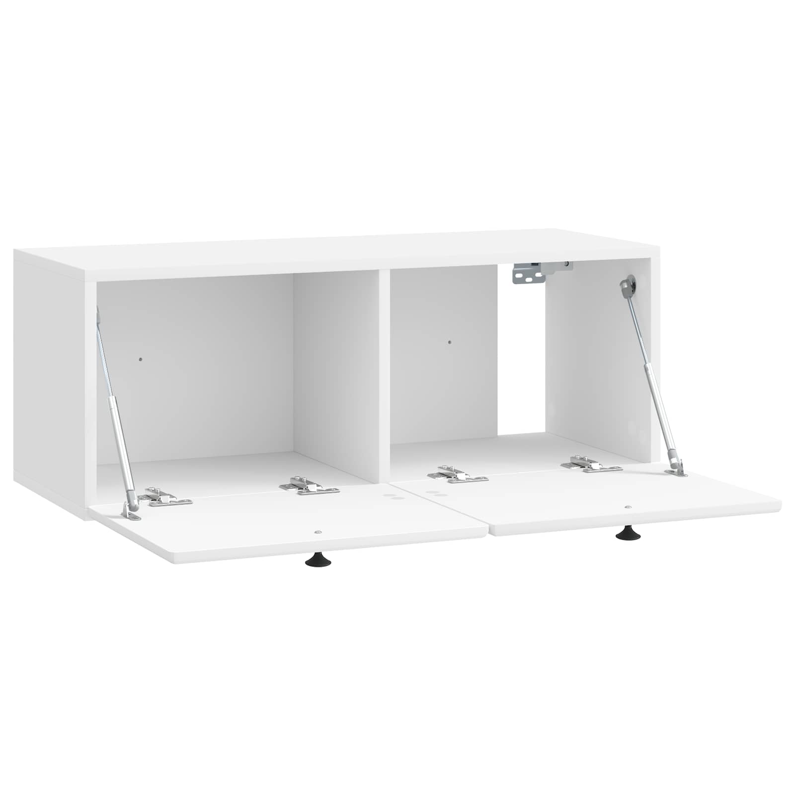 Sieninė TV spintelė Itin blizgi balta 78,5 x 31 x 30 cm