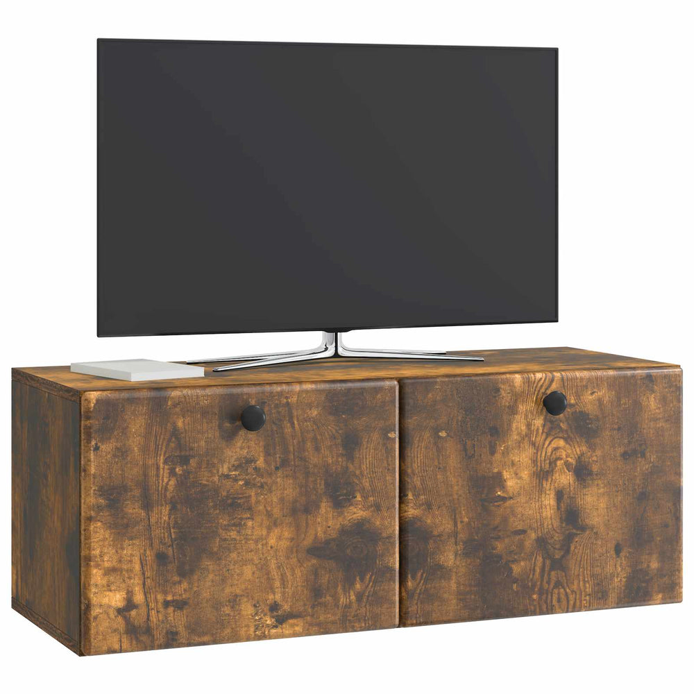 Sieninė TV spintelė Dūminio ąžuolo 78,5 x 31 x 30 cm