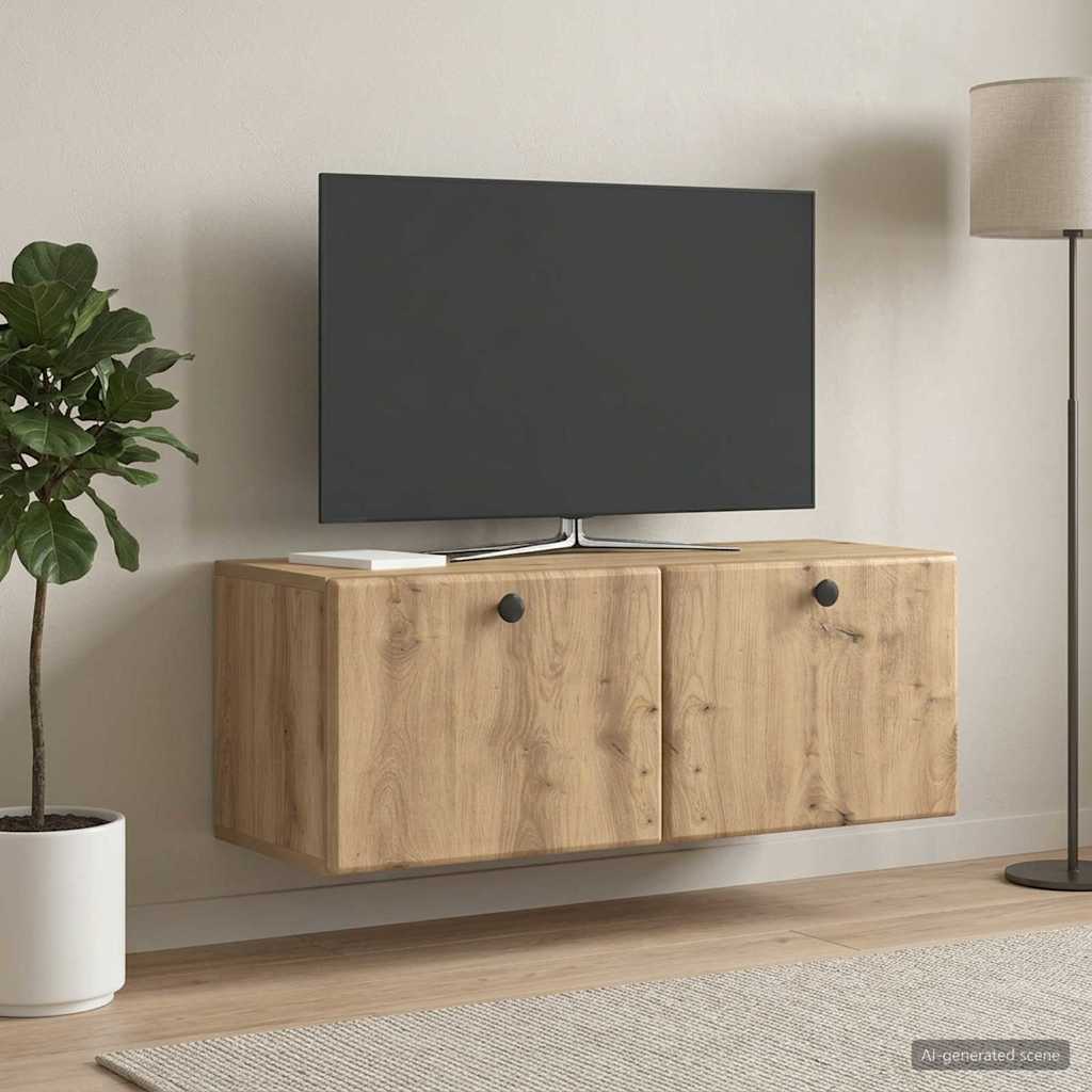 Sieninė TV spintelė Artisano ąžuolo 78,5 x 31 x 30 cm